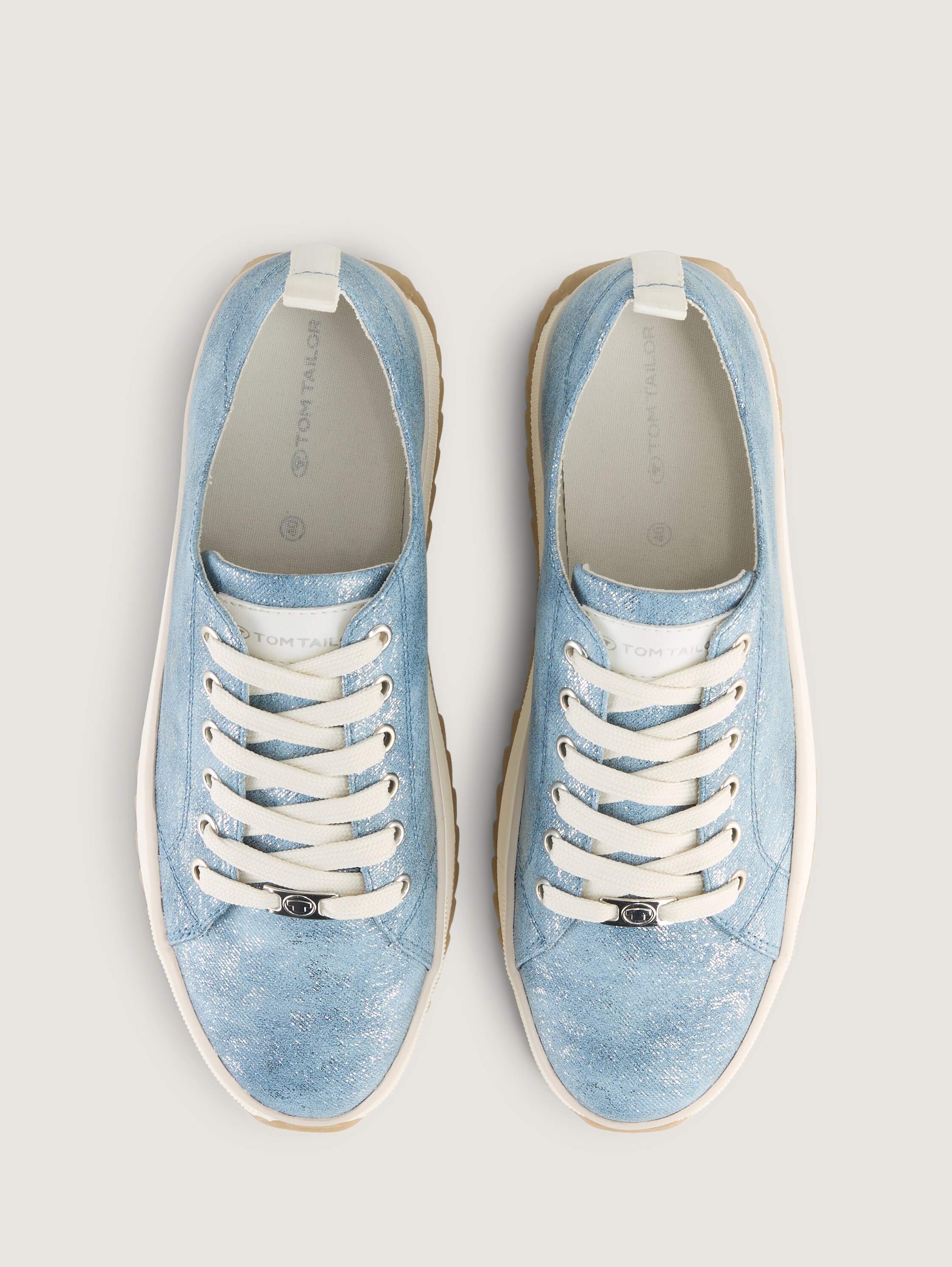 Sneaker mit Plateau - jeans - 