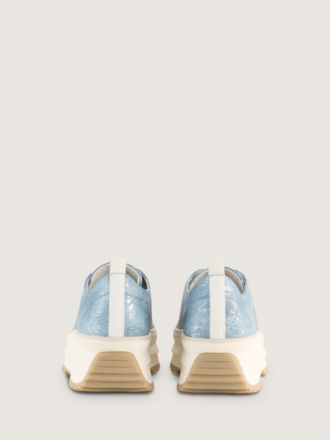 Sneaker mit Plateau - jeans - Produkt-Rückansicht