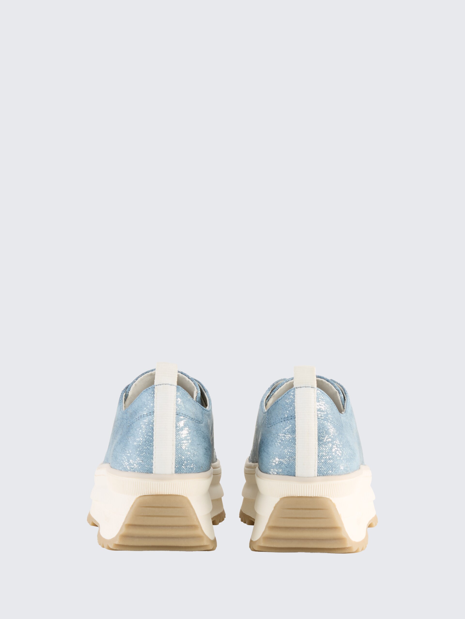 Sneaker mit Plateau - jeans - Produkt-Rückansicht