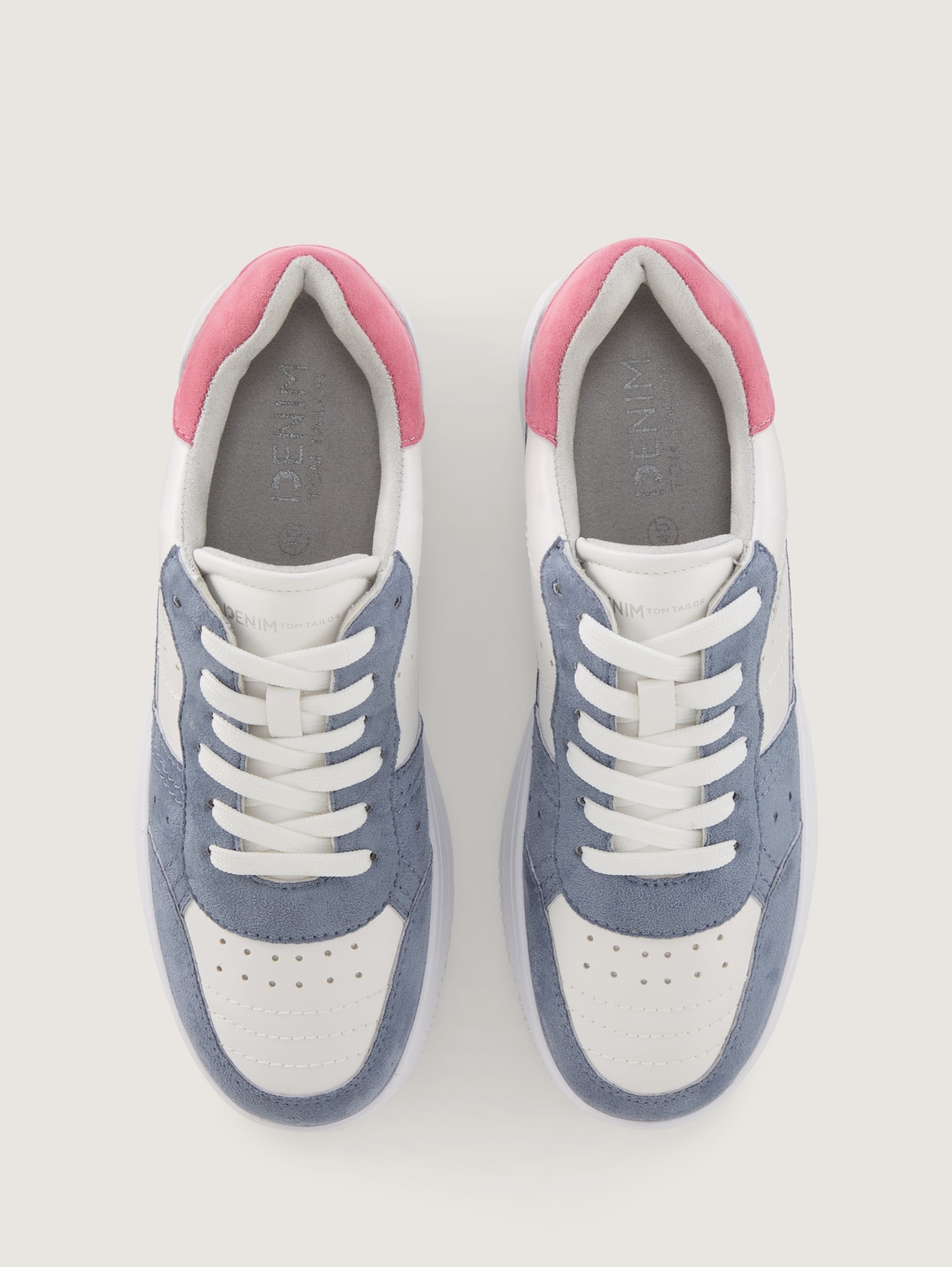 Sneaker mit erhöhter Sohle - Sky-white - Produkt-Ansicht von oben 