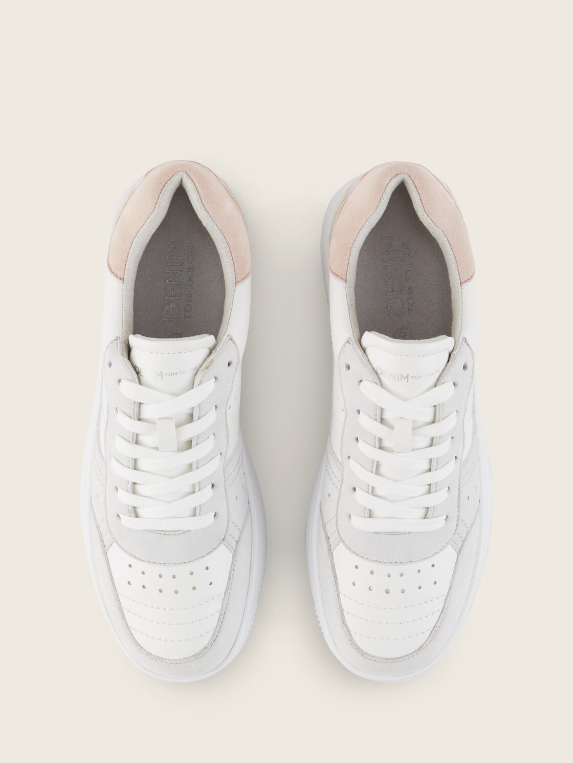 Sneaker mit erhöhter Sohle - white-rose - Produkt-Ansicht von oben 