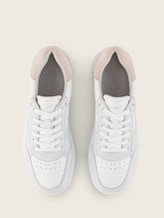 Sneakers à semelle compensée - white-rose - Vue du produit du haut