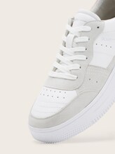 Sneakers à semelle compensée - white-rose