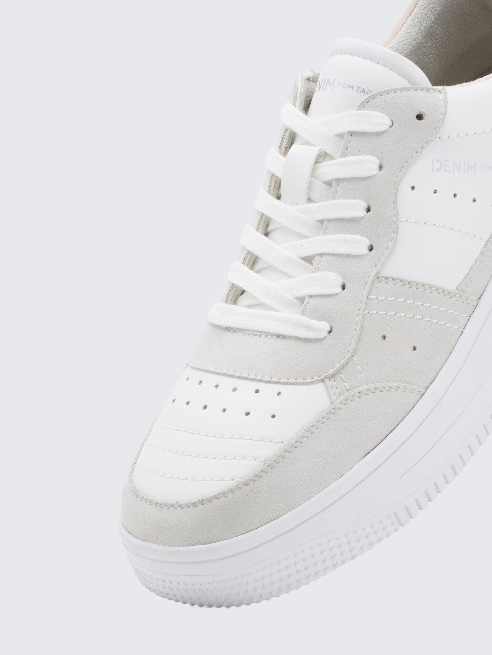 Sneaker mit erhöhter Sohle - white-rose