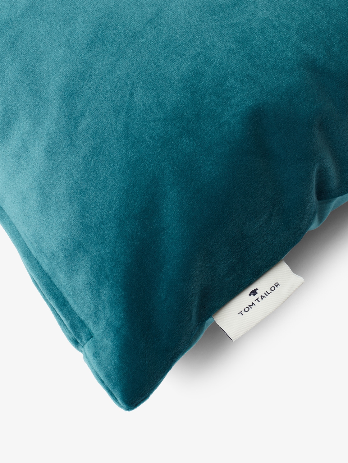 Kissenhülle in Samt-Optik - petrol