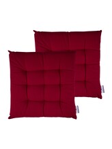 Selected, Plain coloured cushion by Tom Tailor, red