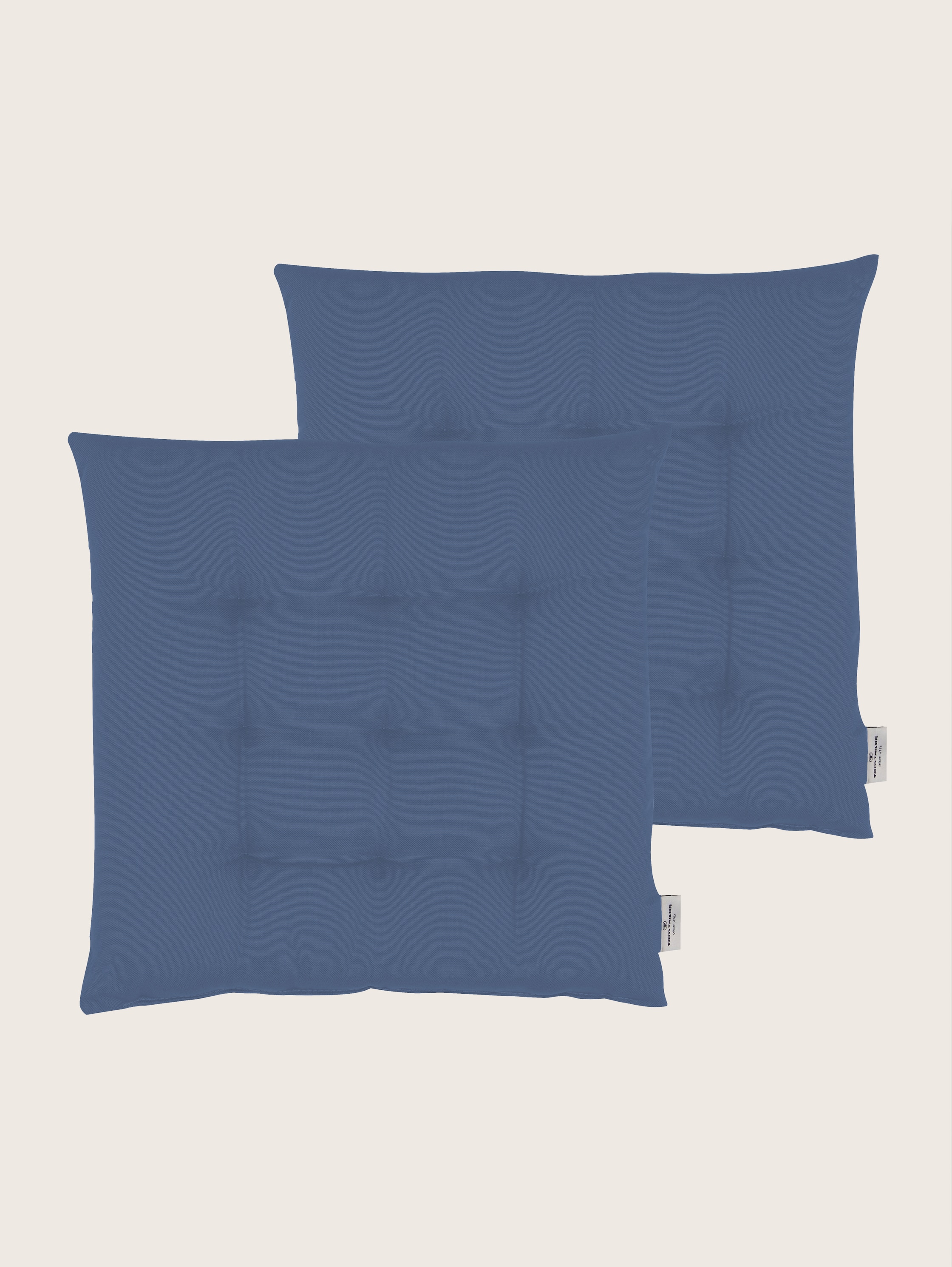 Coussin de siège uni - denim