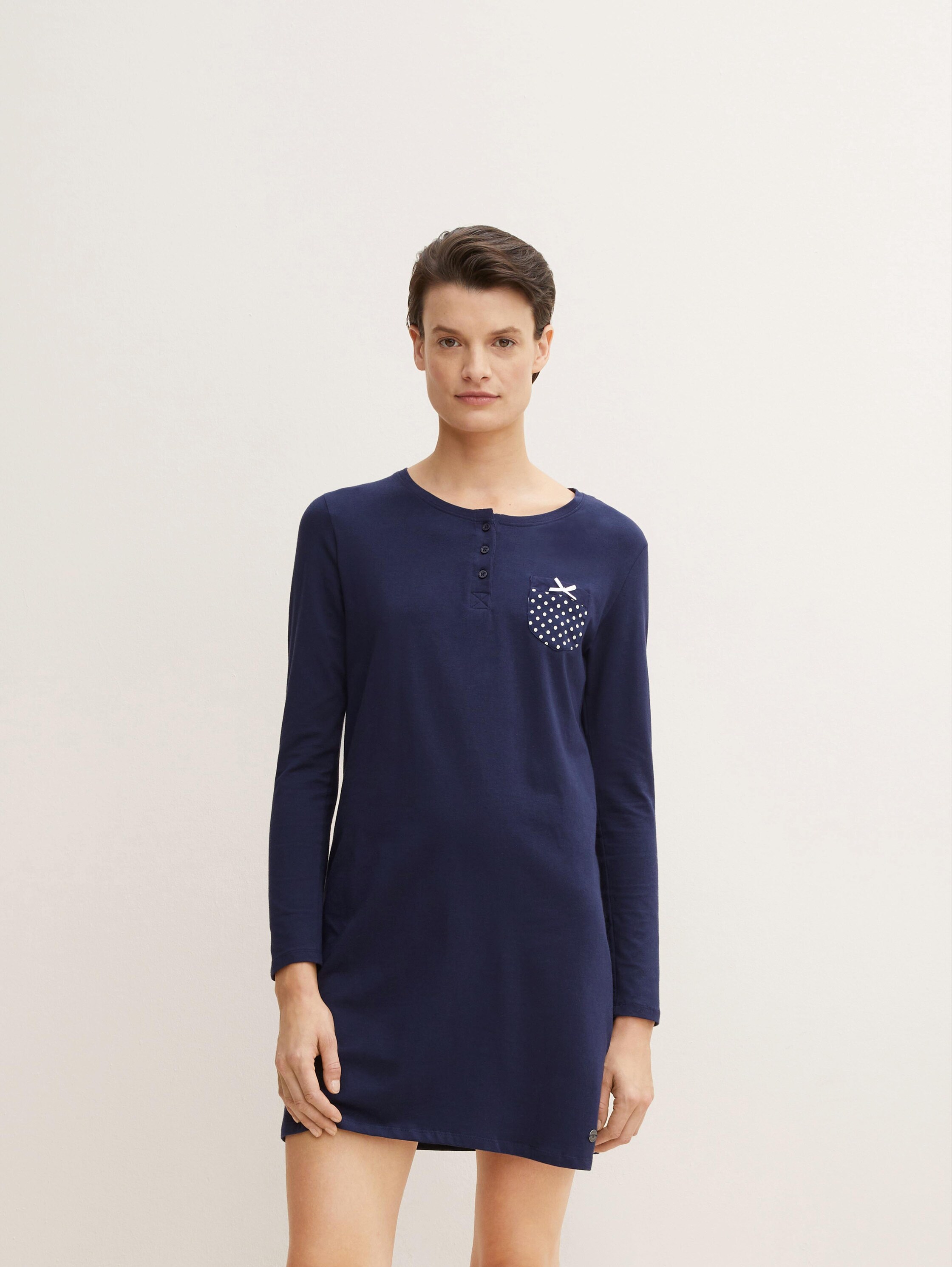 Pyjama-Kleid mit Brusttasche - 2