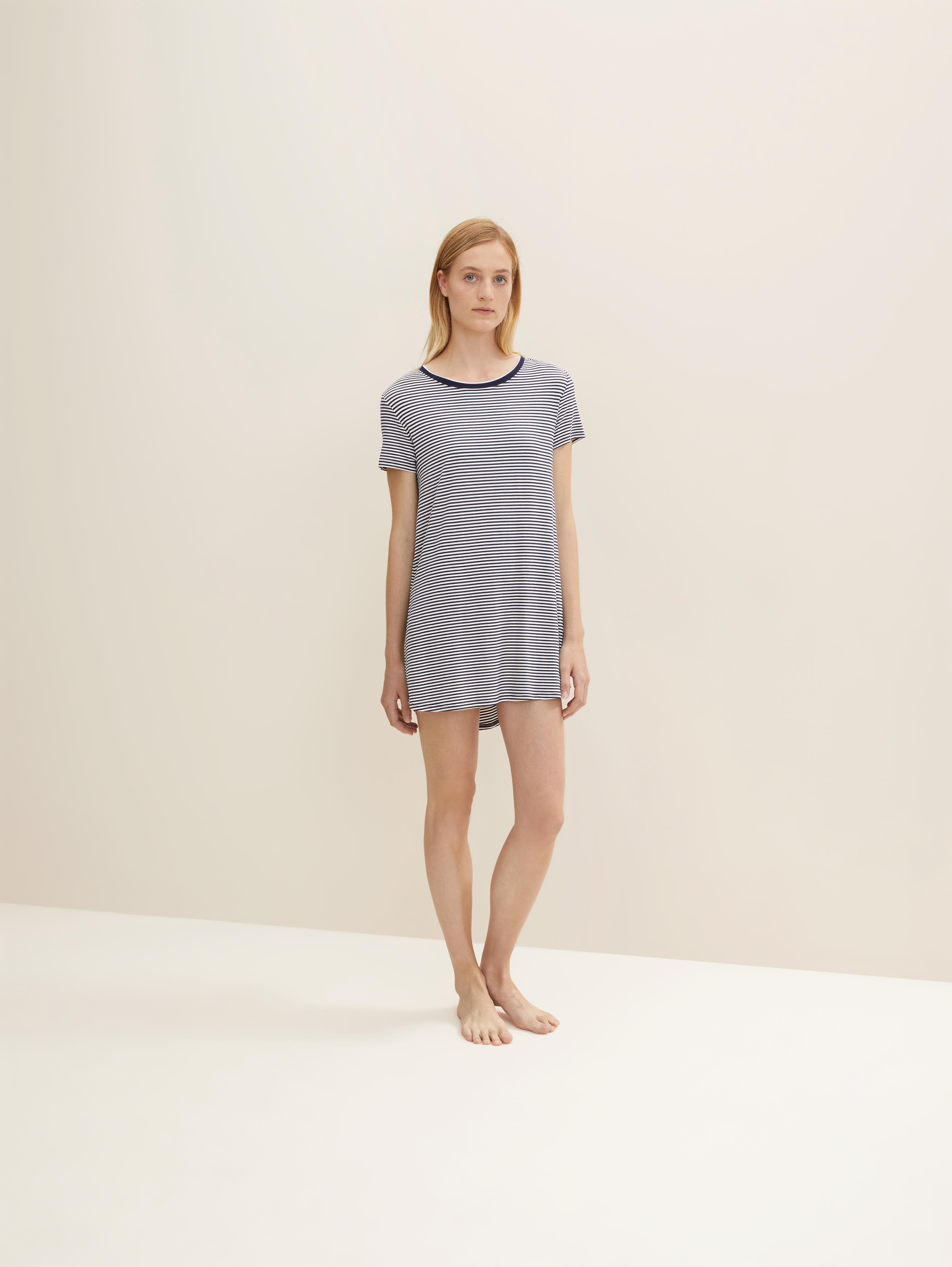 Pyjama dress with striped pattern by Tom Tailor