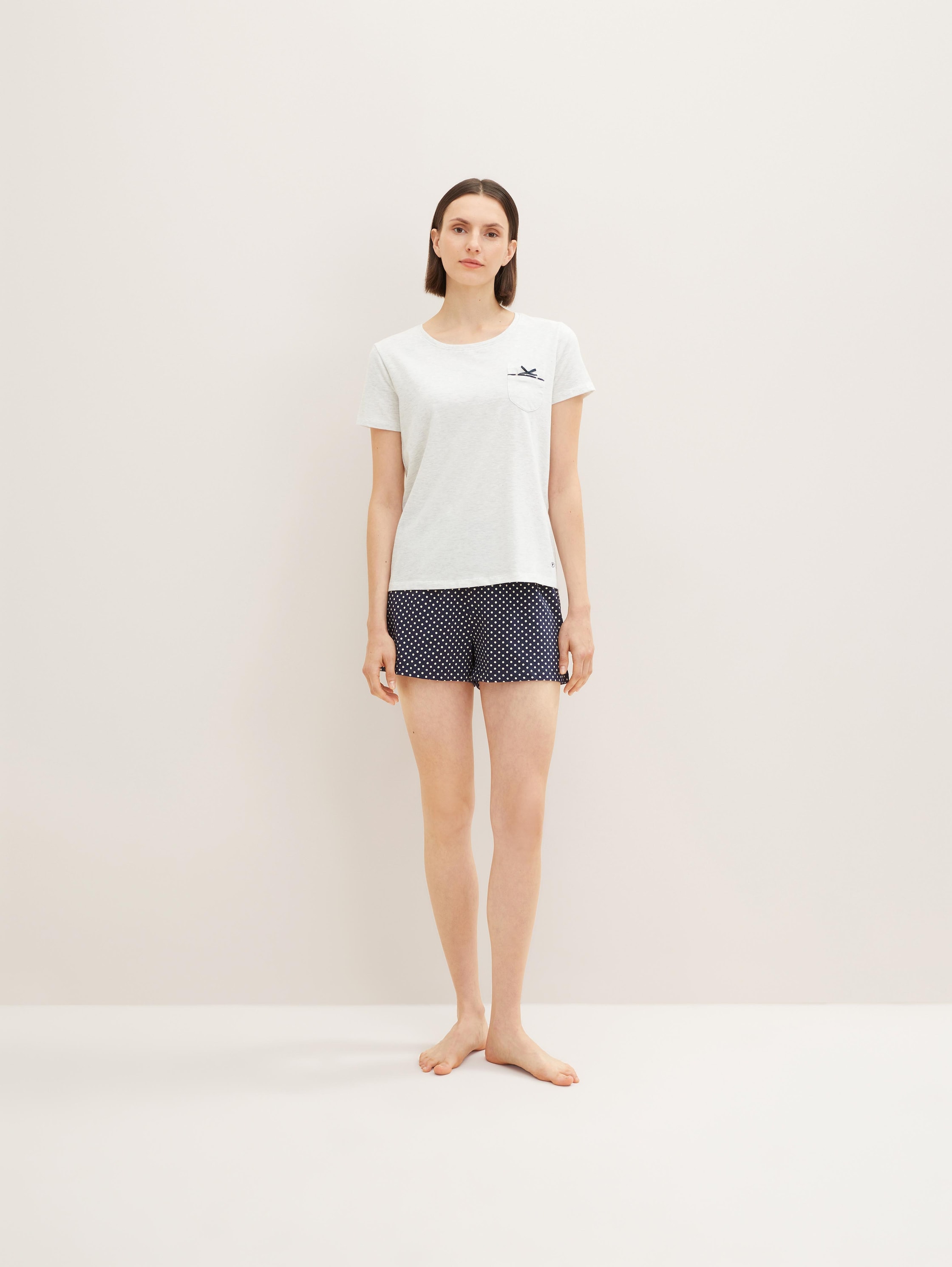 Pyjamaset met stippenpatroon - blue_allover -