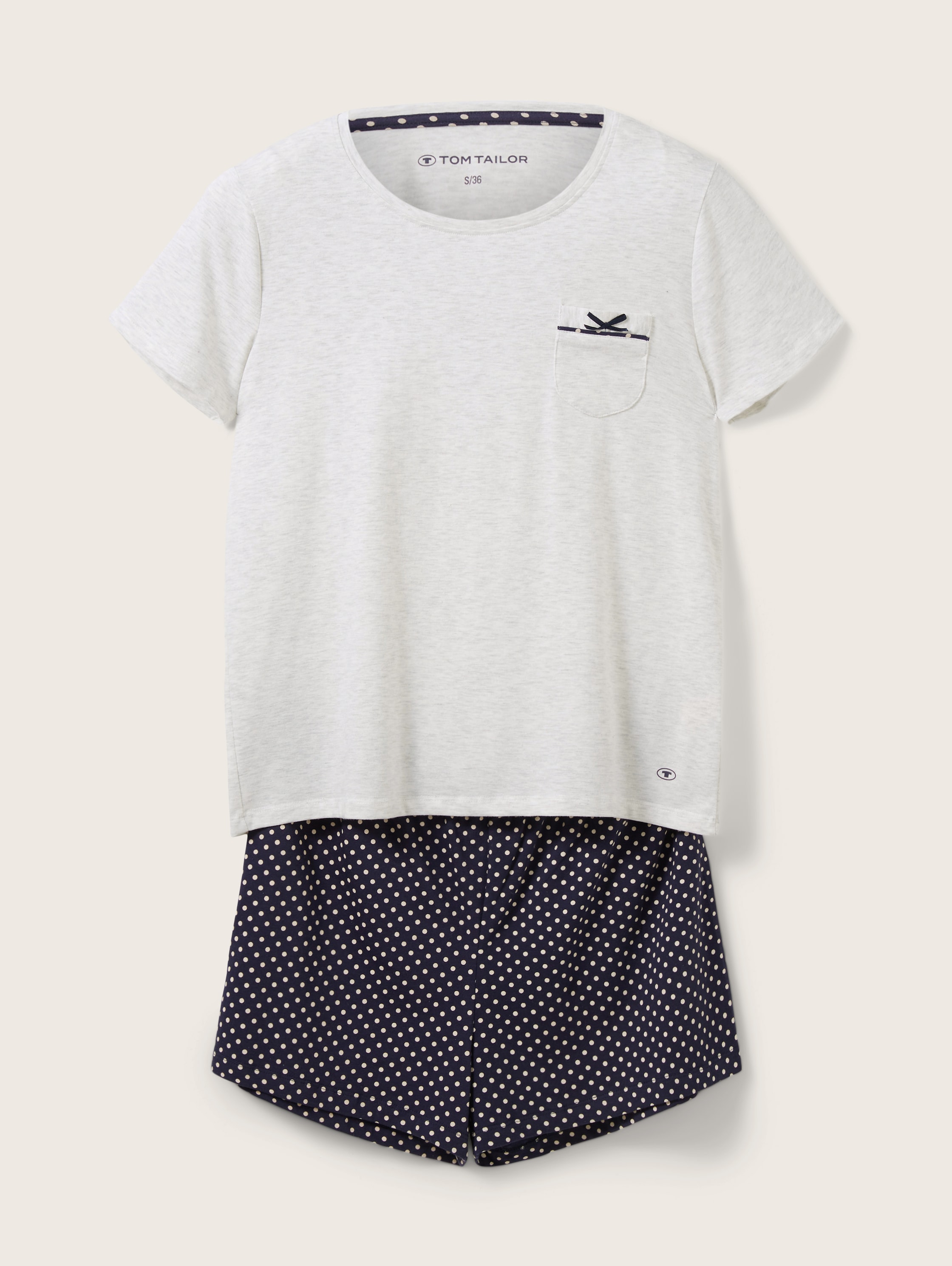 Pyjamaset met stippenpatroon - blue_allover -