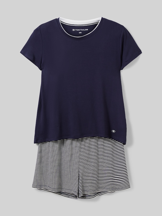 Pyjamaset met gestreept patroon door Women, blue ring