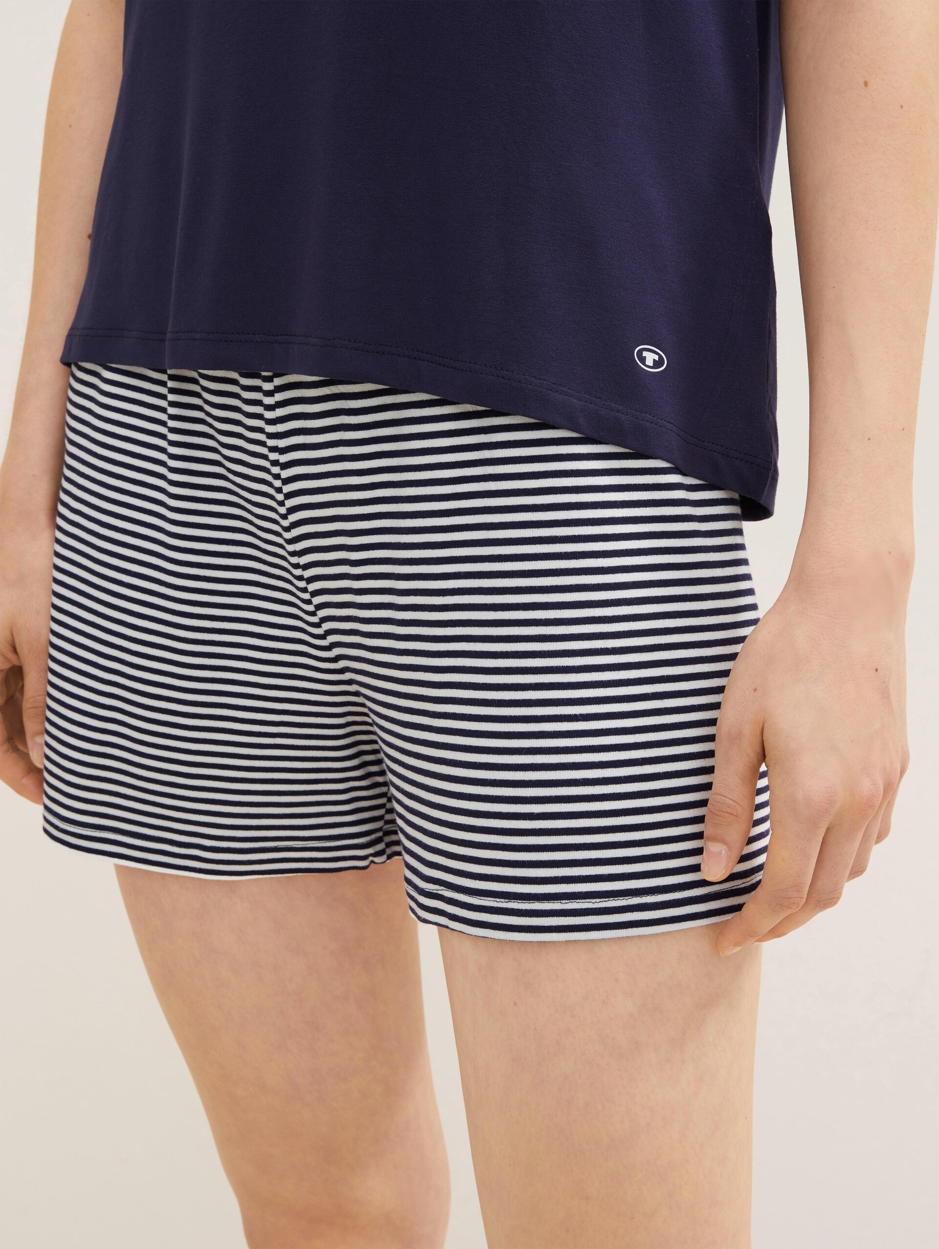 Pyjamaset met gestreept patroon - blue ring - Detailaanzicht model