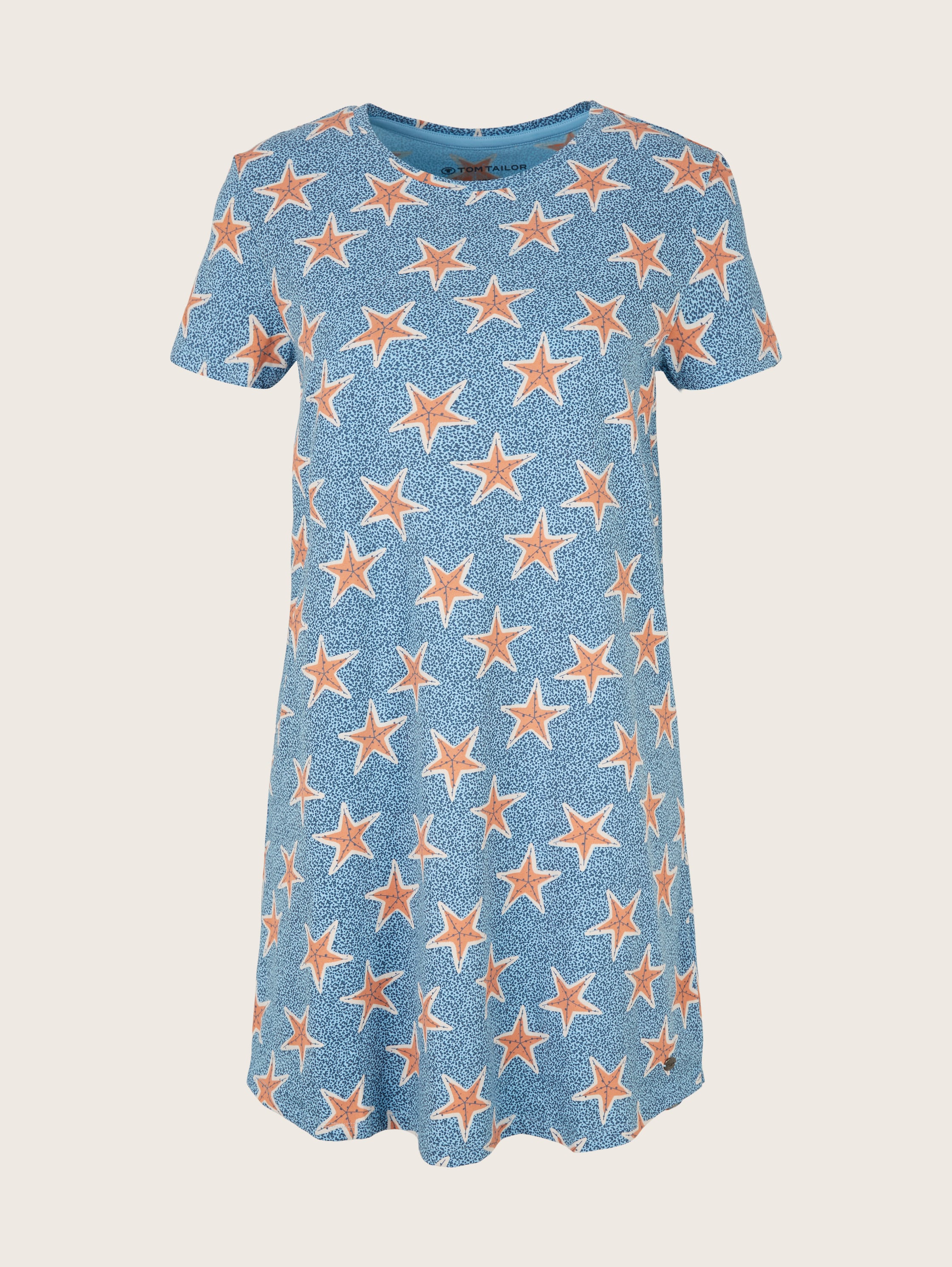 nachthemd met patroon - blue allover - Product vooraanzicht