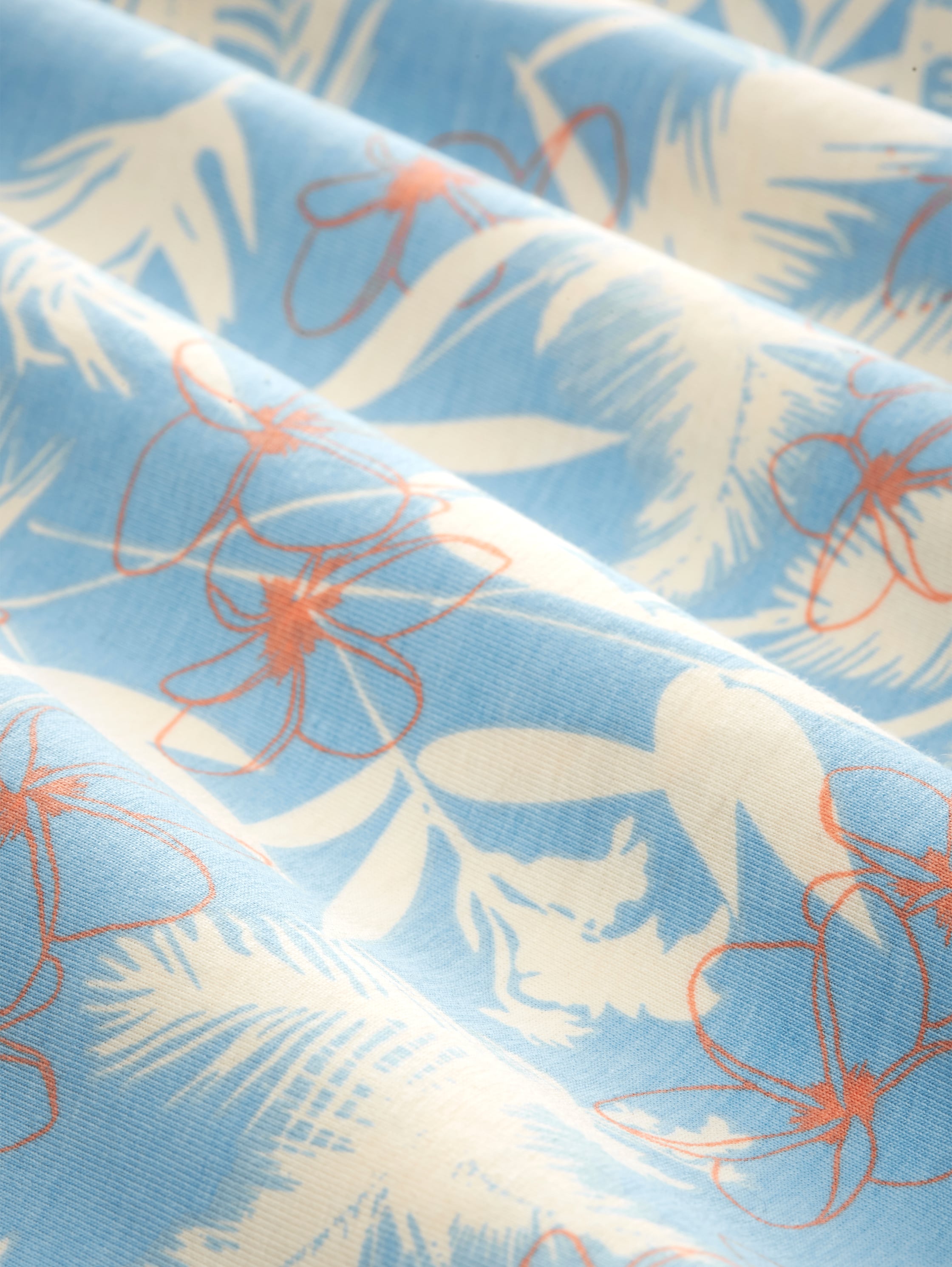 Pyjama Set - light-blue-allover - Material-Ansicht