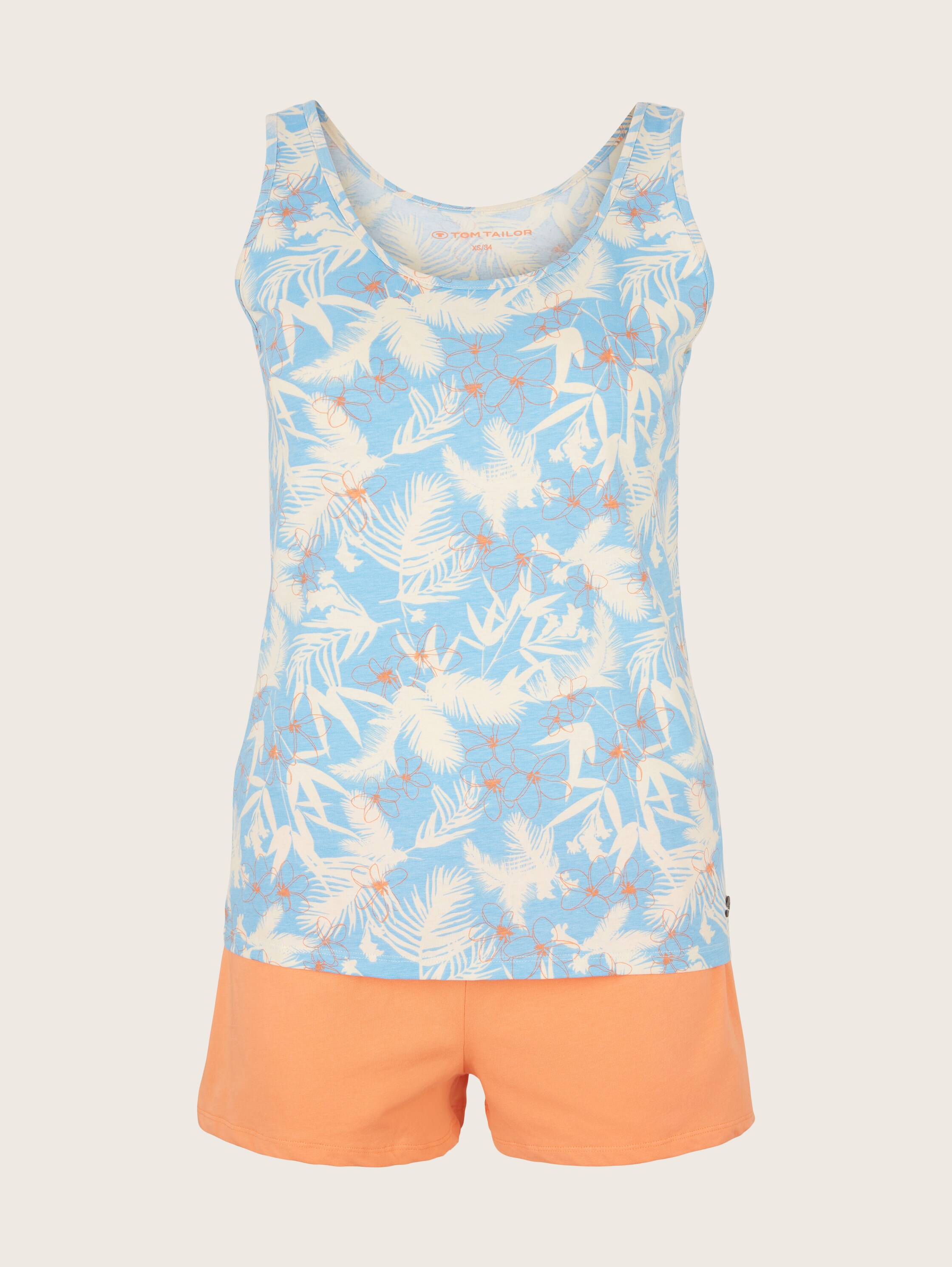 Pyjama-Set - light-blue-allover - Vorder-Produkt-Ansicht