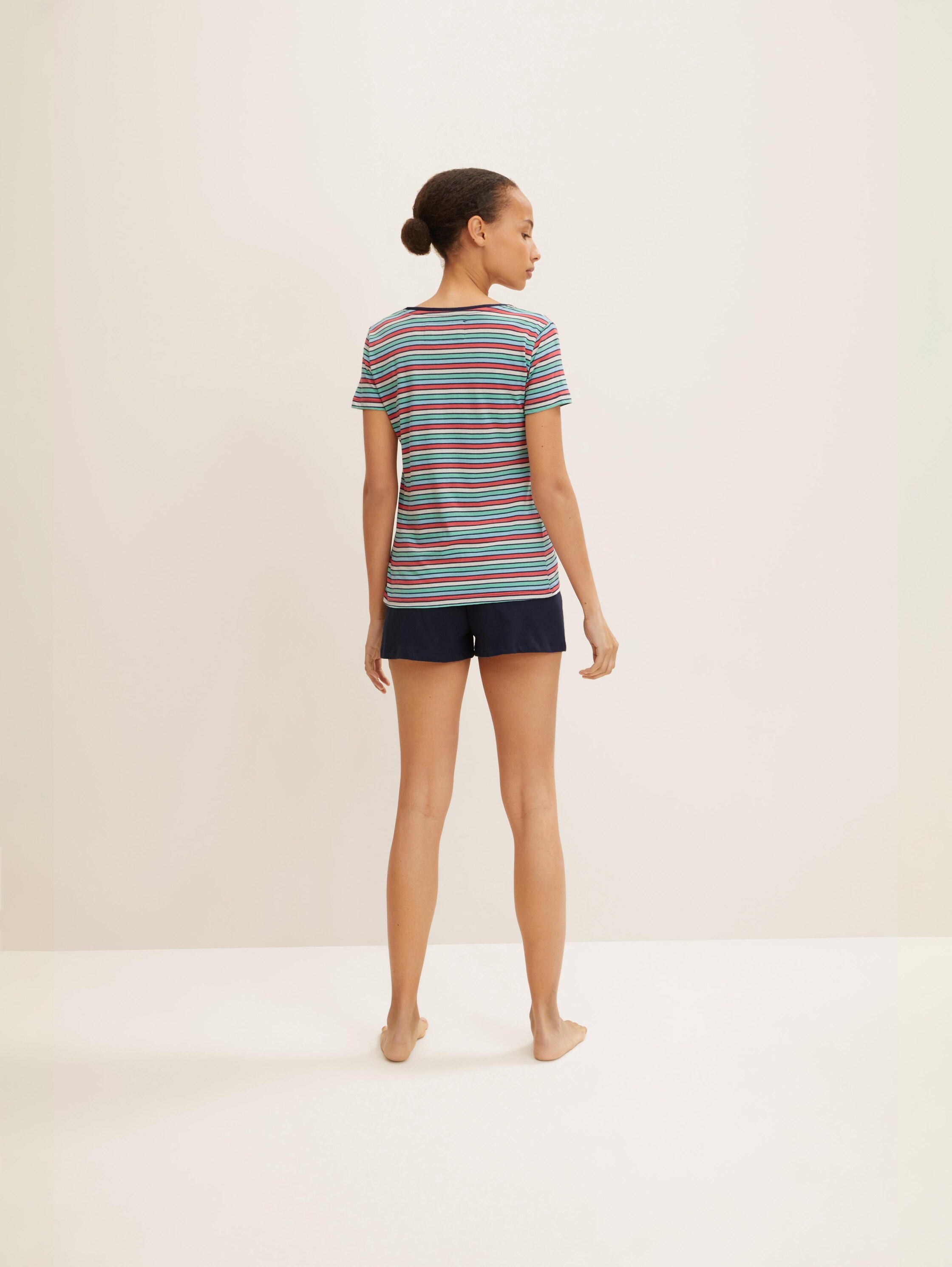 Pyjama-Set mit gestreiftem T-Shirt - 3
