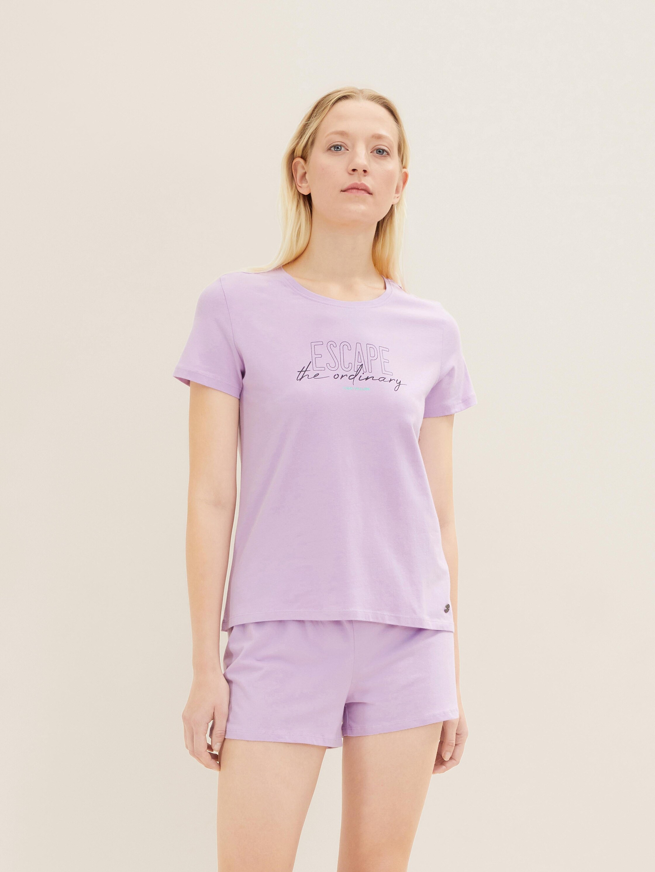Pyjama-Set mit Textprint - 2