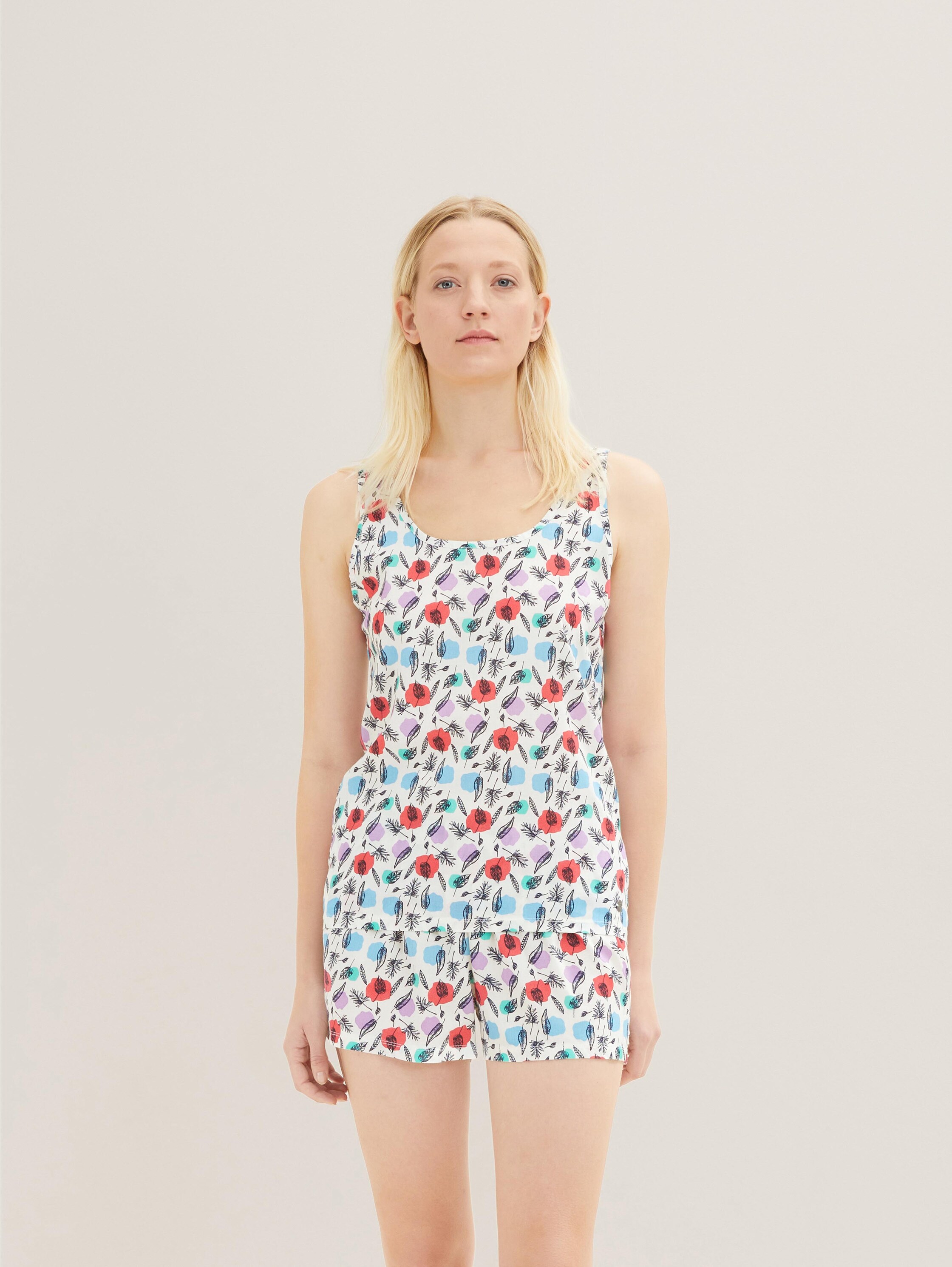 Pyjama-Set mit Blumenprint - 1