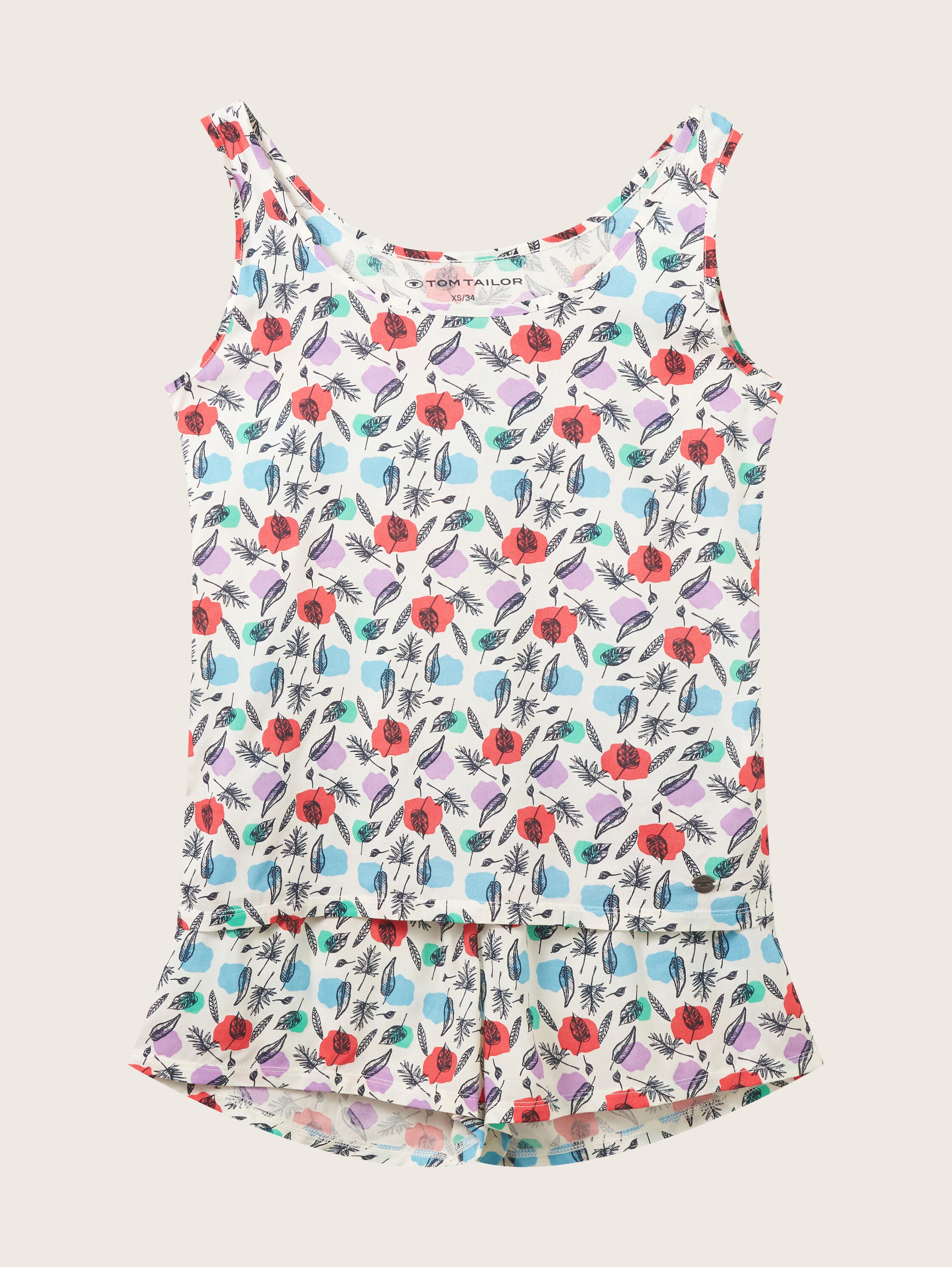 Pyjama-Set mit Blumenprint - 4