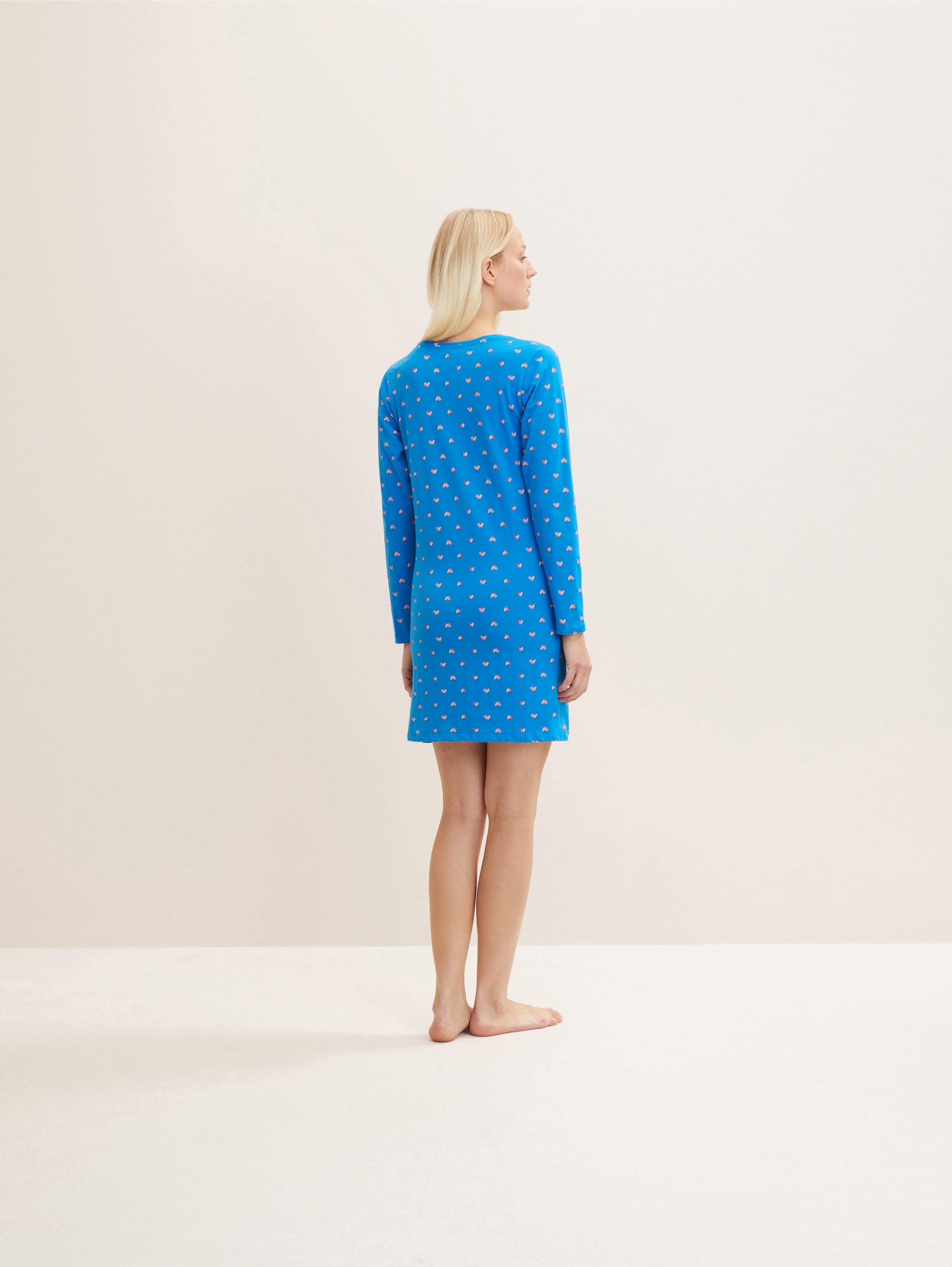 Nachthemd met print - blue-medium-allover - Model-achteraanzicht