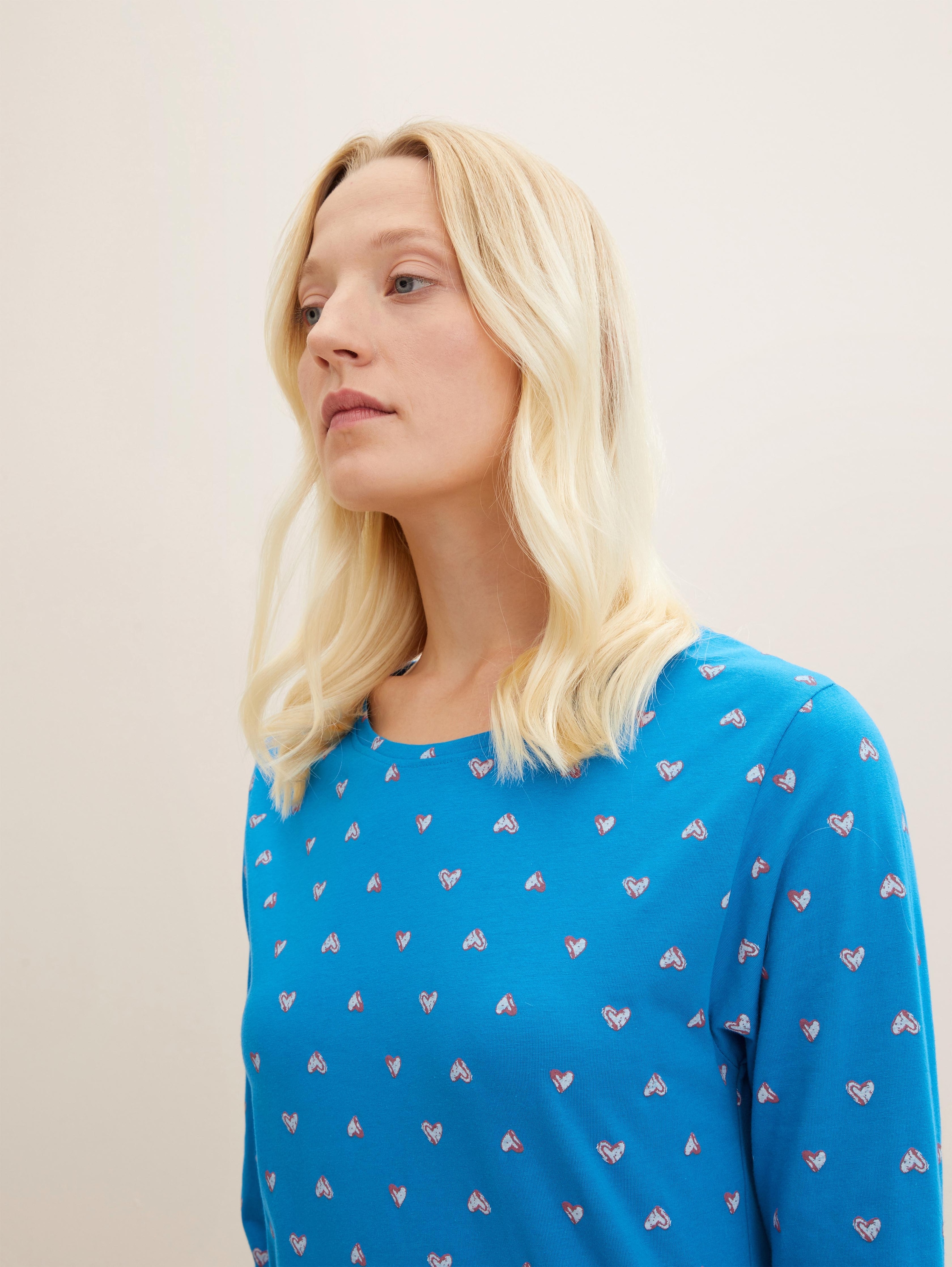 Nachthemd met print - blue-medium-allover - Detailaanzicht model