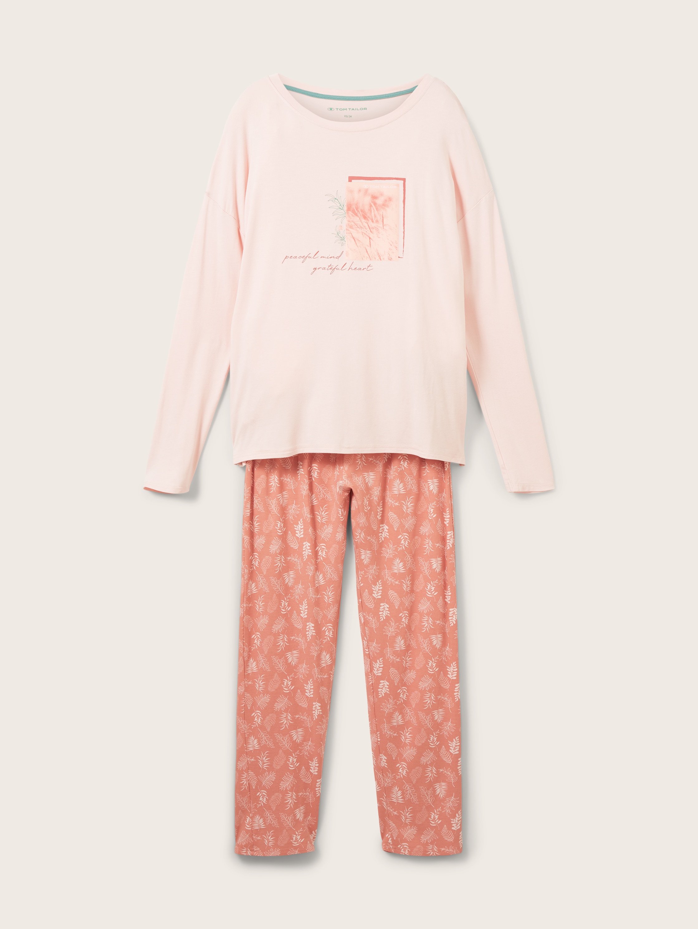 Pyjama - rot-hell-Allover