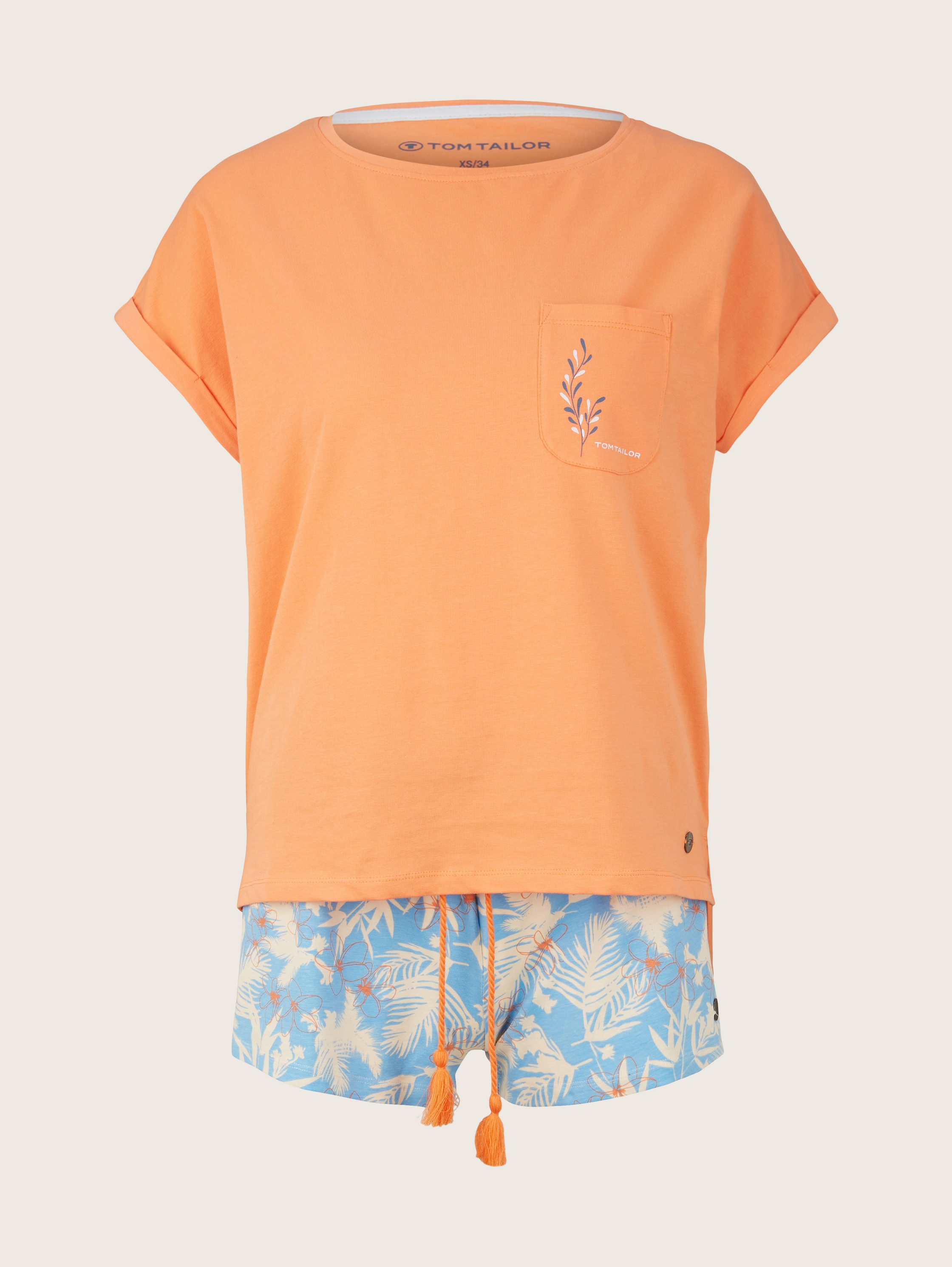 Zomernachtkledingset - brick / L - Product vooraanzicht