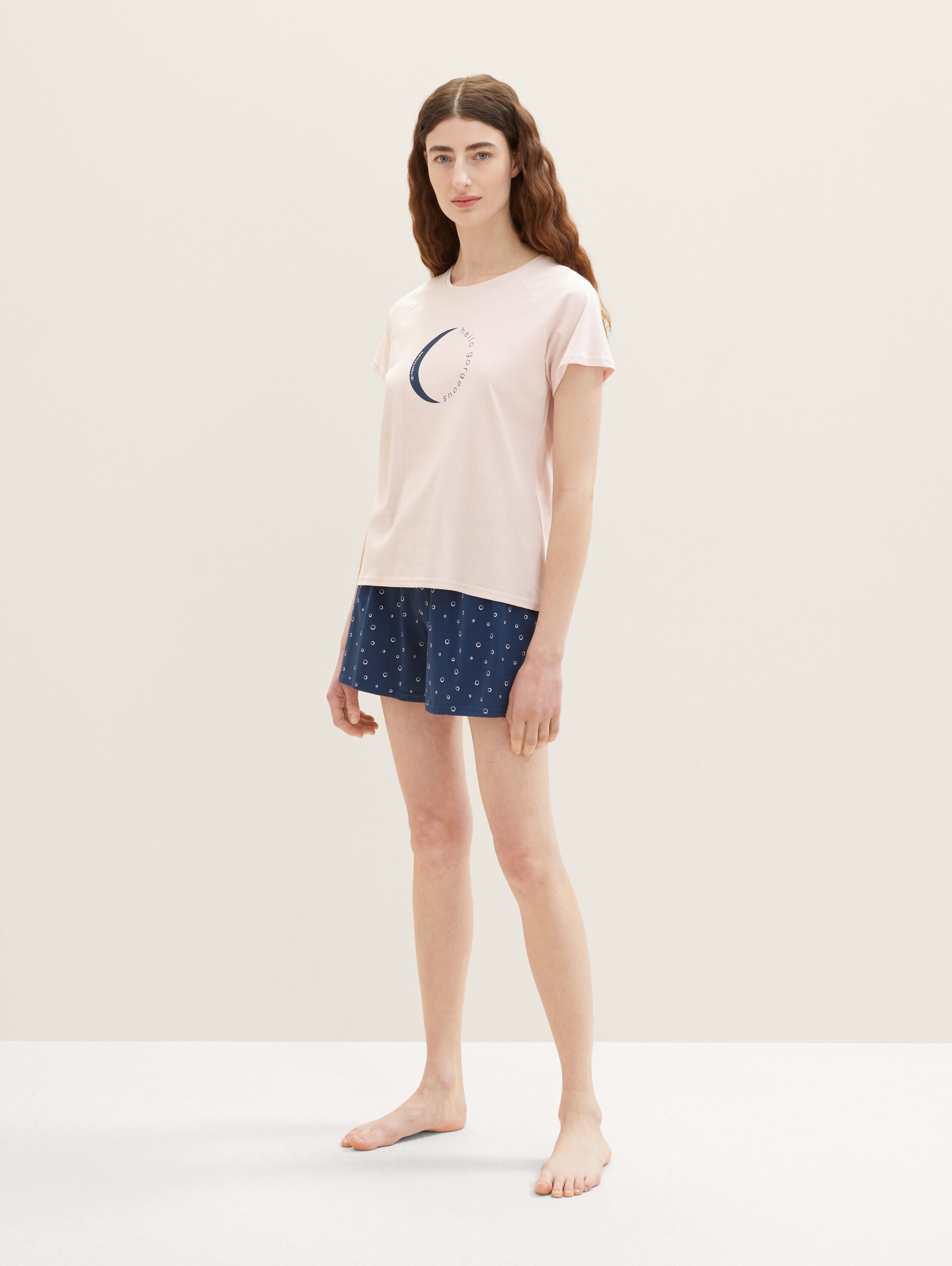 Kurz-Pyjama mit Print - 2