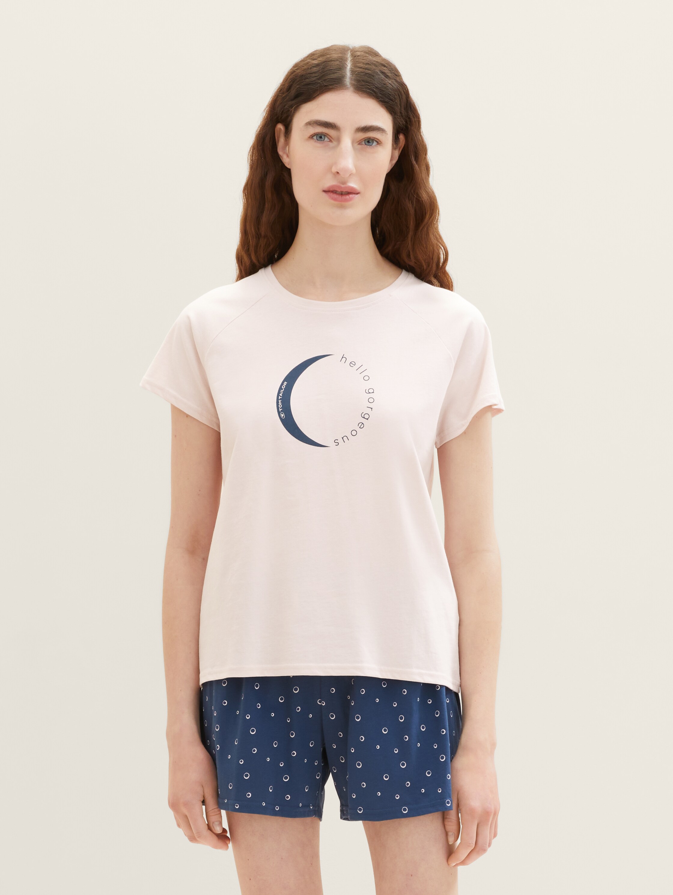 Kurz-Pyjama mit Print - 1