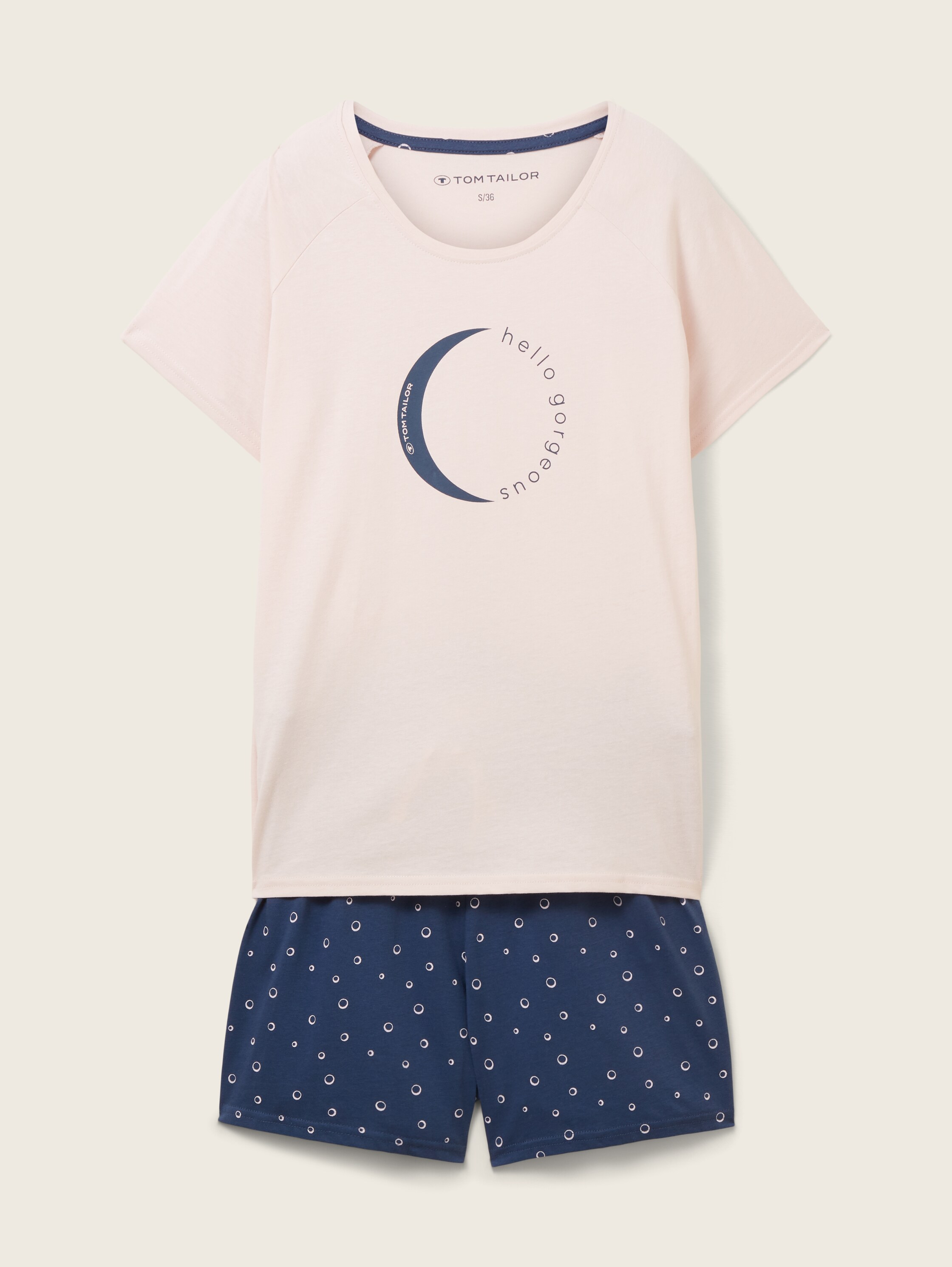 Kurz-Pyjama mit Print - 4
