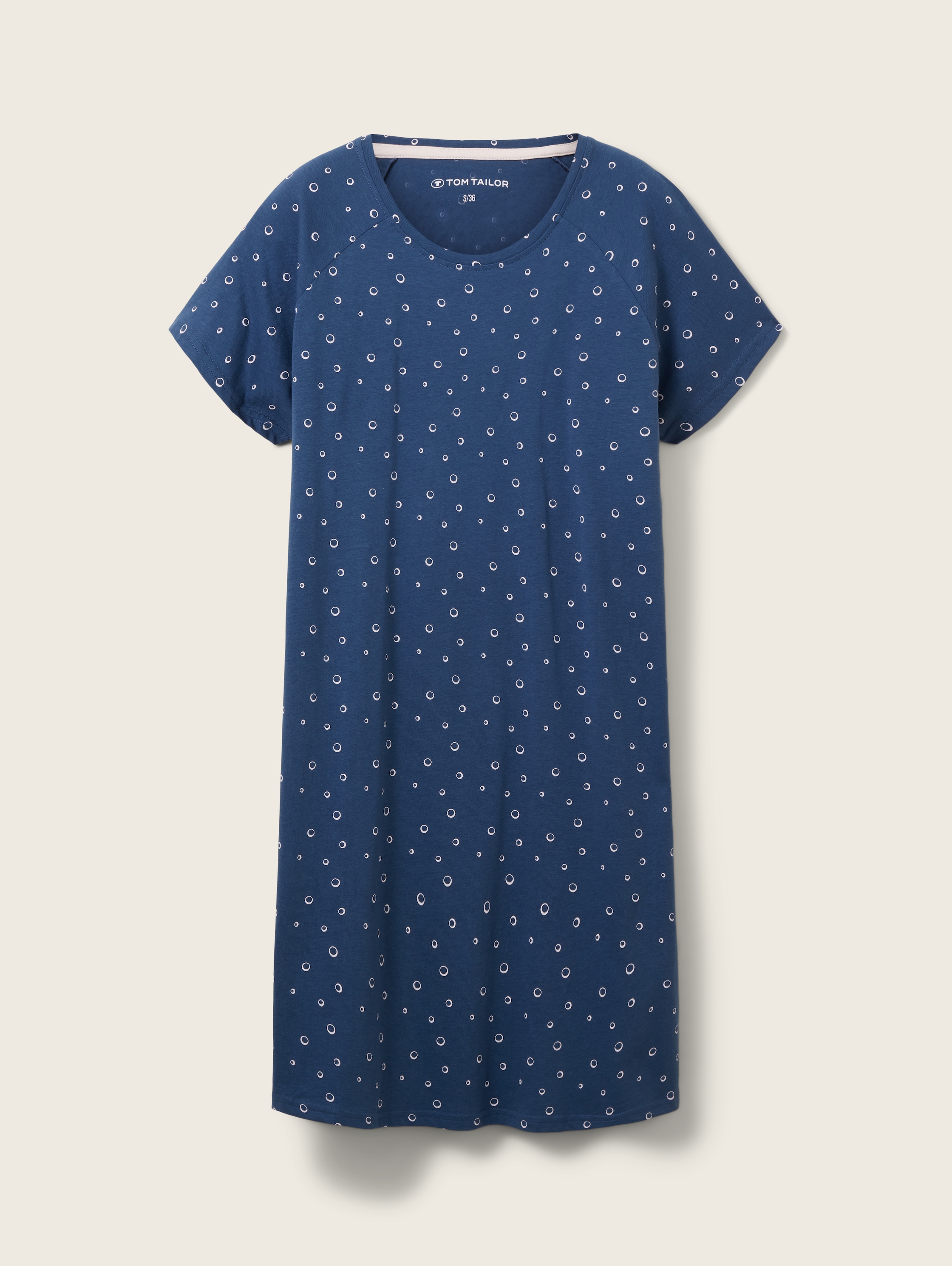 Nachthemd met allover-print - blue-medium-allover - Product vooraanzicht