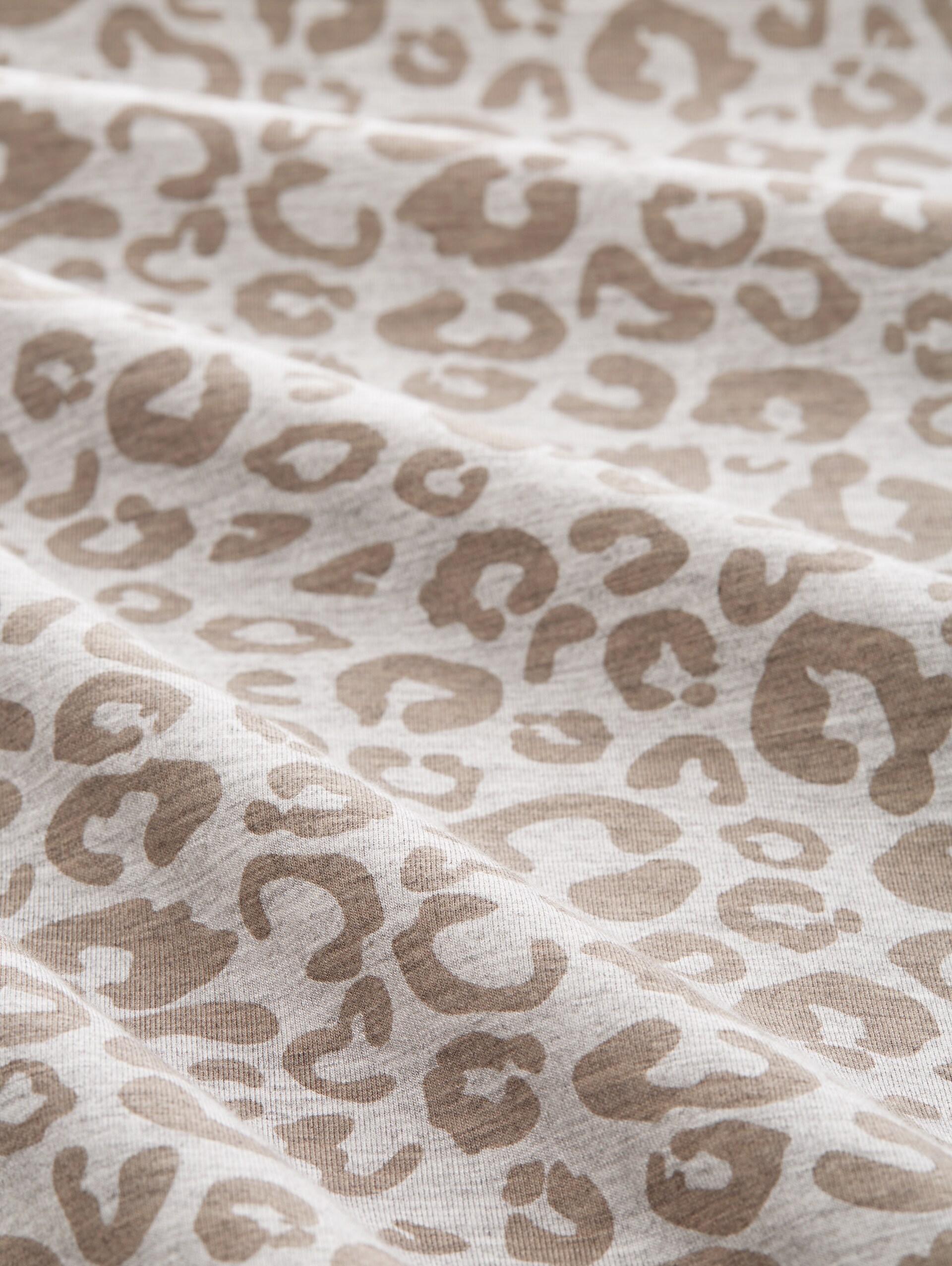 Pyjama set with leopard print - grey-medium-allover - Material view