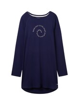 Ausgewählt, Nachthemd mit Print von Tom Tailor, blau