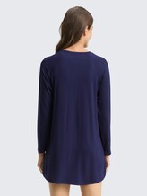 Chemise de nuit avec imprimé - blue-dark-solid - Vue arrière du modèle