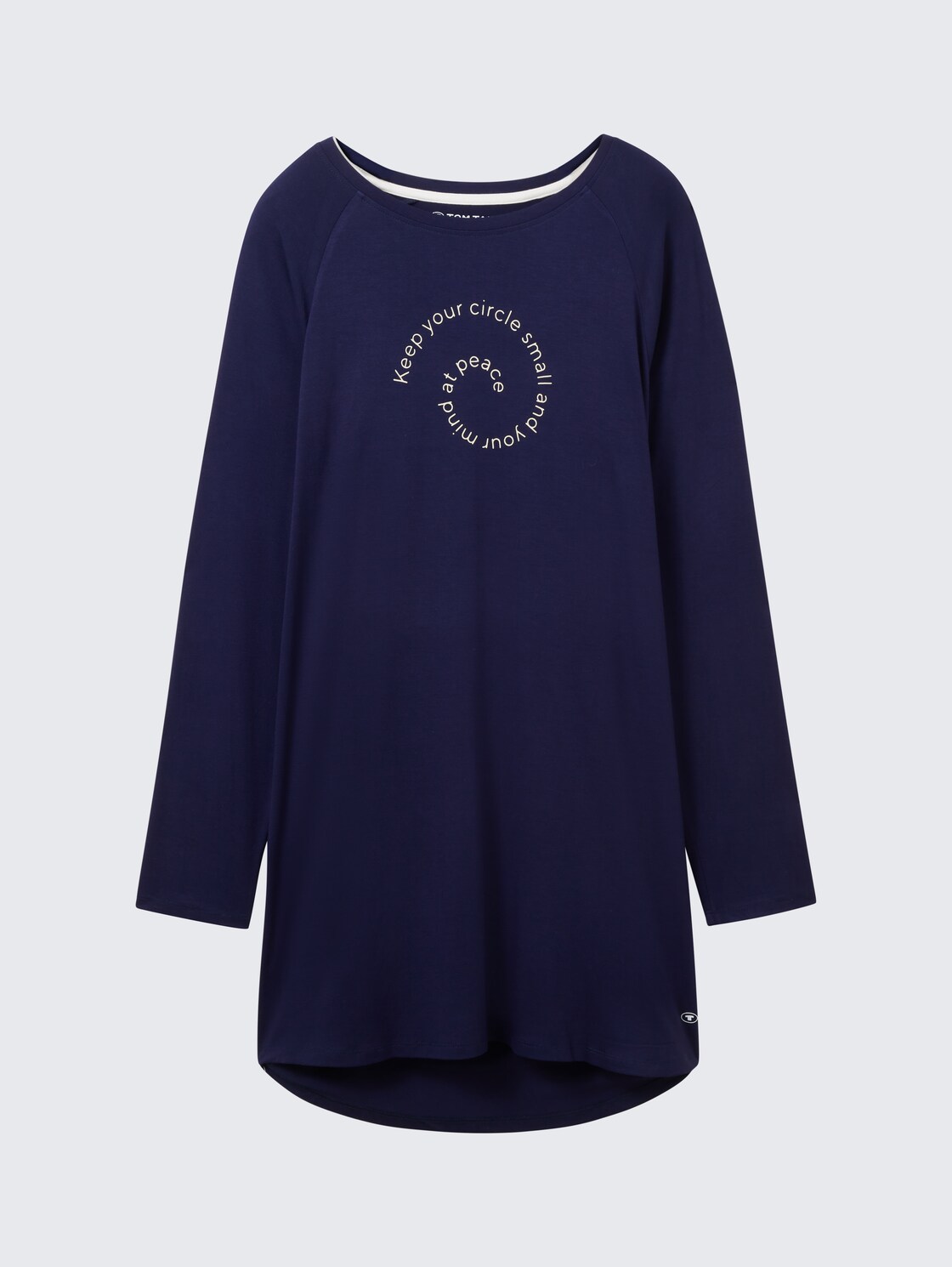 Nachthemd mit Print - blue-dark-solid - Vorder-Produkt-Ansicht