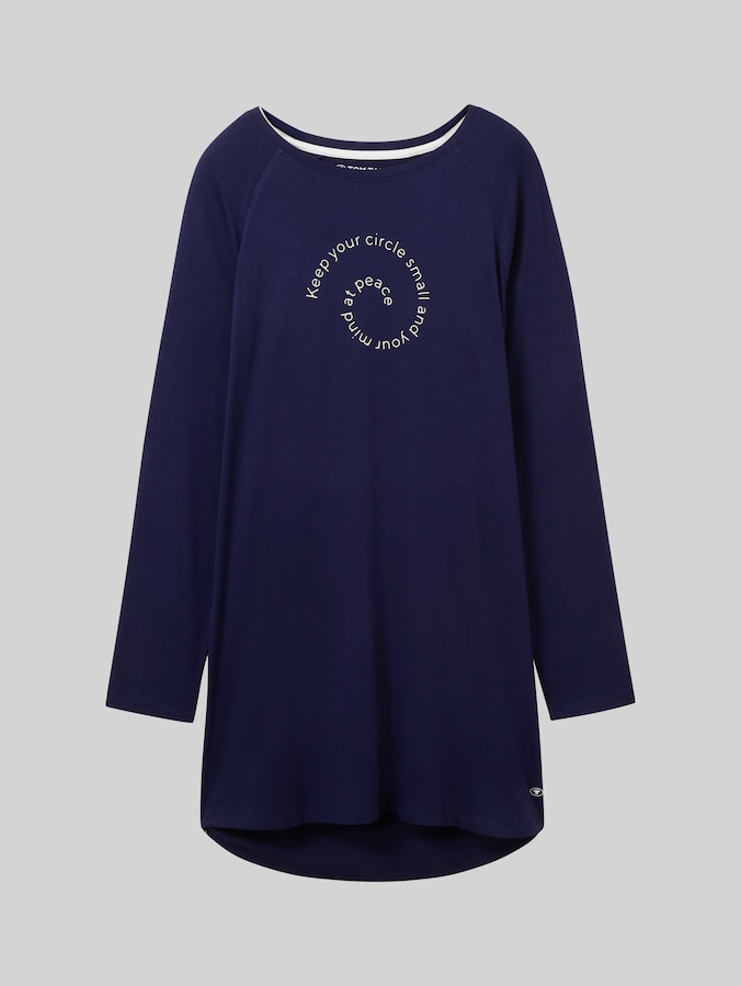 Nachthemd mit Print von Women, blue-dark-solid