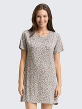 Chemise de nuit avec imprimé animalier - grey-medium-allover - Vue de face du modèle