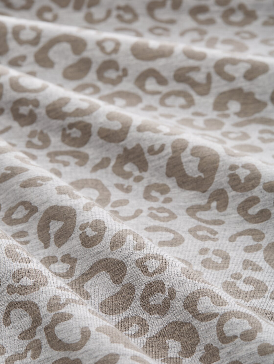 Nachthemd mit Leo-Print - grey-medium-allover - Material-Ansicht