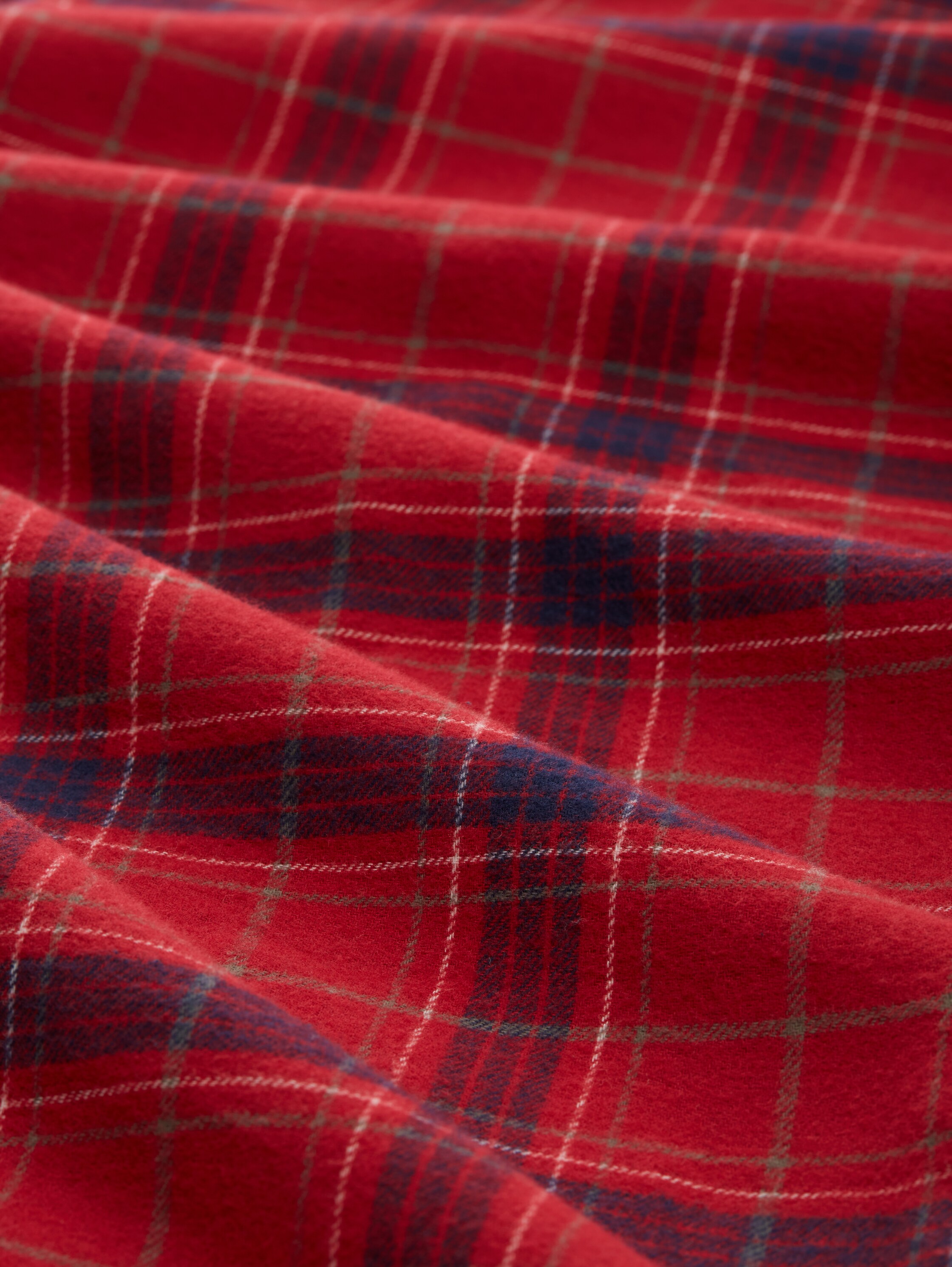 Pyjama met ruitjesmotief - red-dark-check - Materiaalweergave