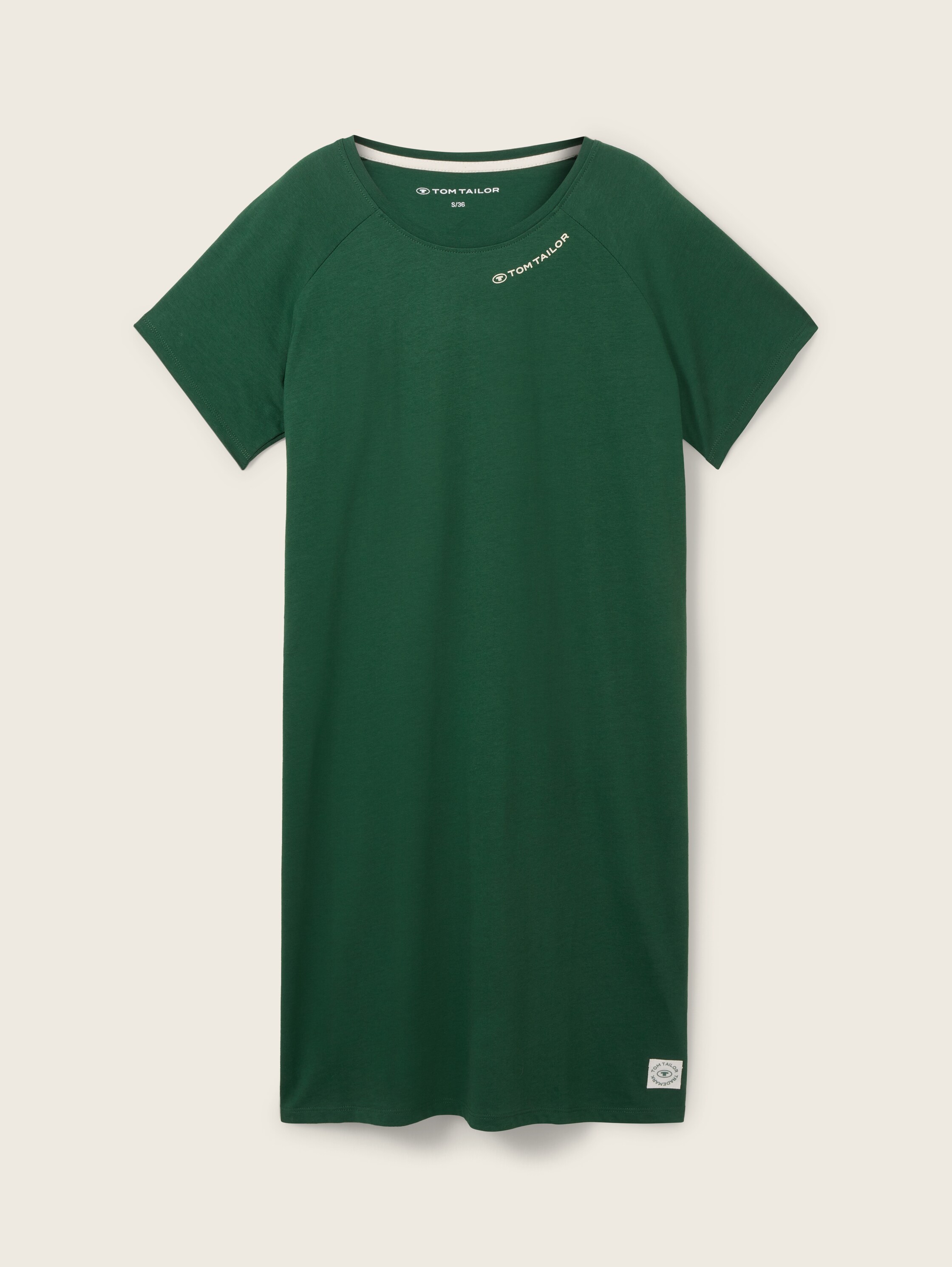 Unifarbenes Nachthemd - dark green uni - Vorder-Produkt-Ansicht