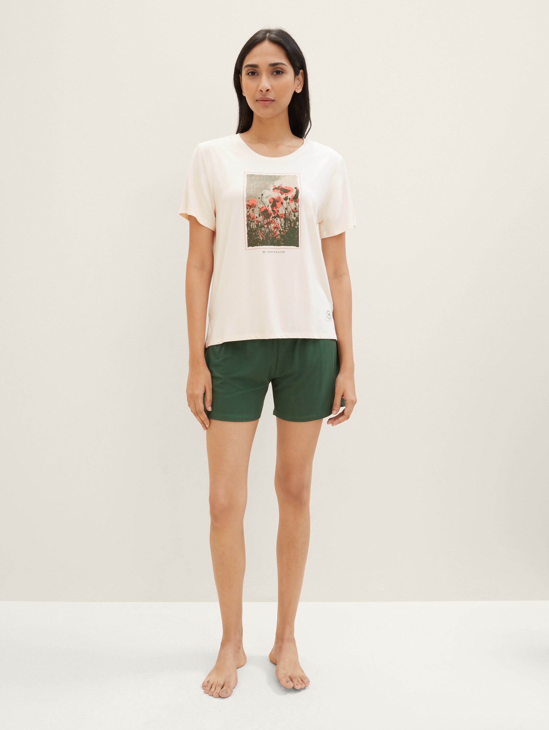 Pyjama-Set mit Fotoprint - weissmitteluni - 