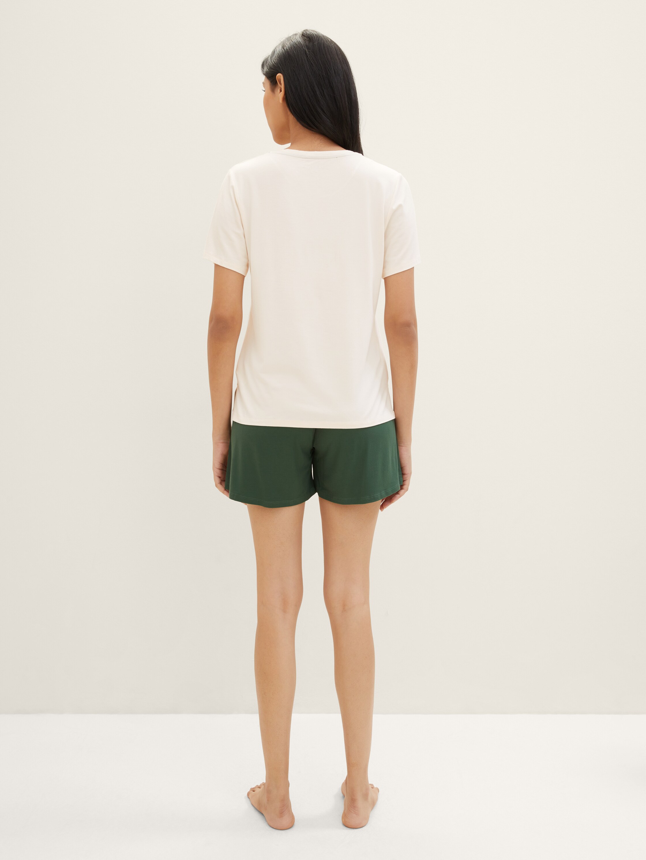 Pyjama-Set mit Fotoprint - weissmitteluni - 