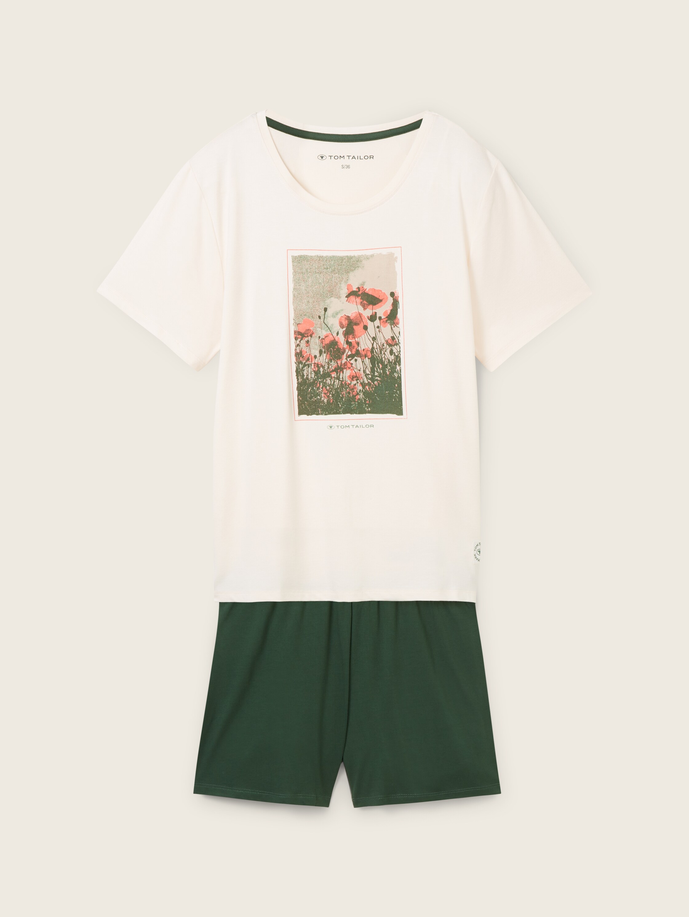 Pyjama-Set mit Fotoprint - weissmitteluni - 