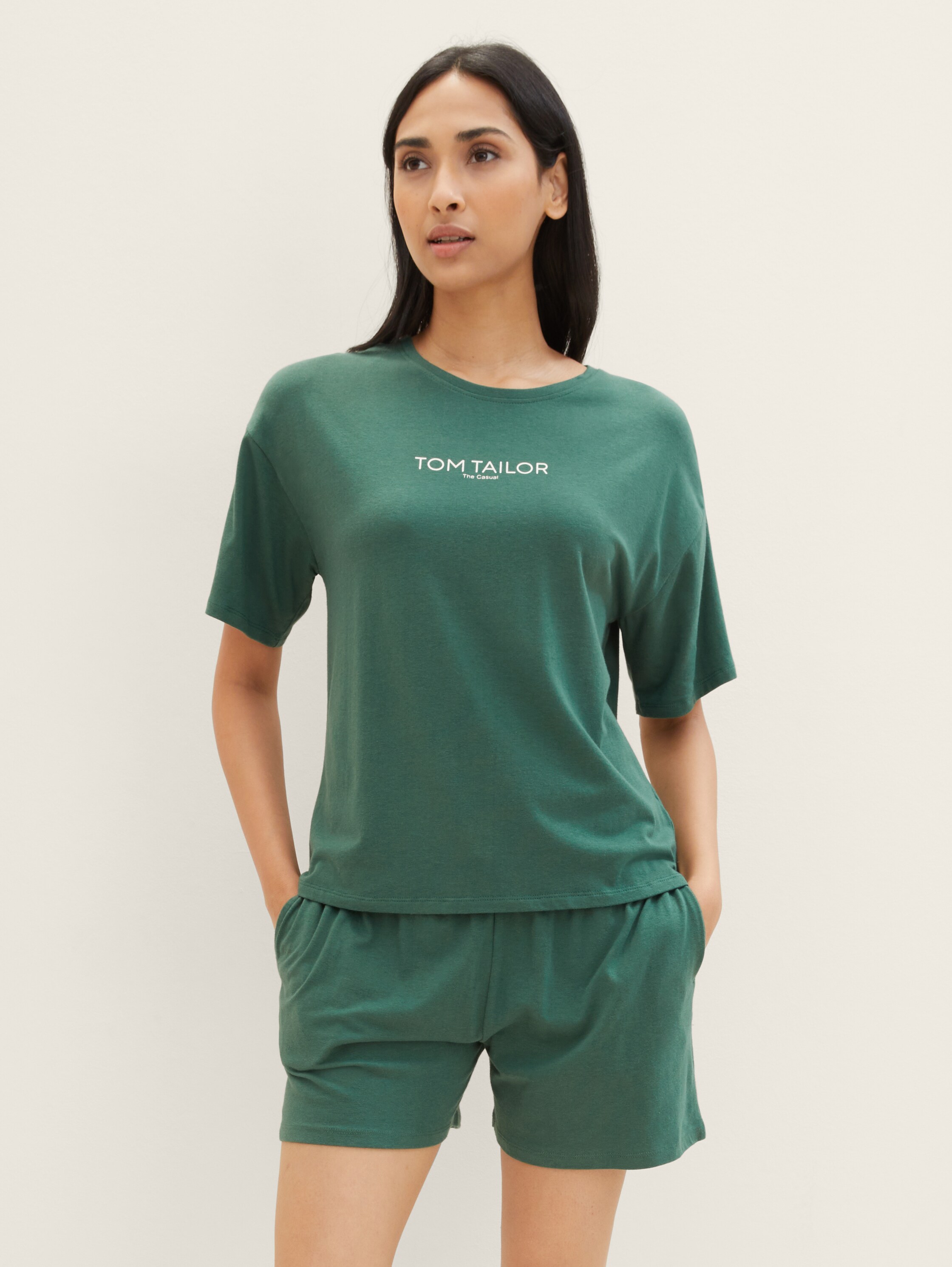 Pyjama-Set mit Logo-Print - 1