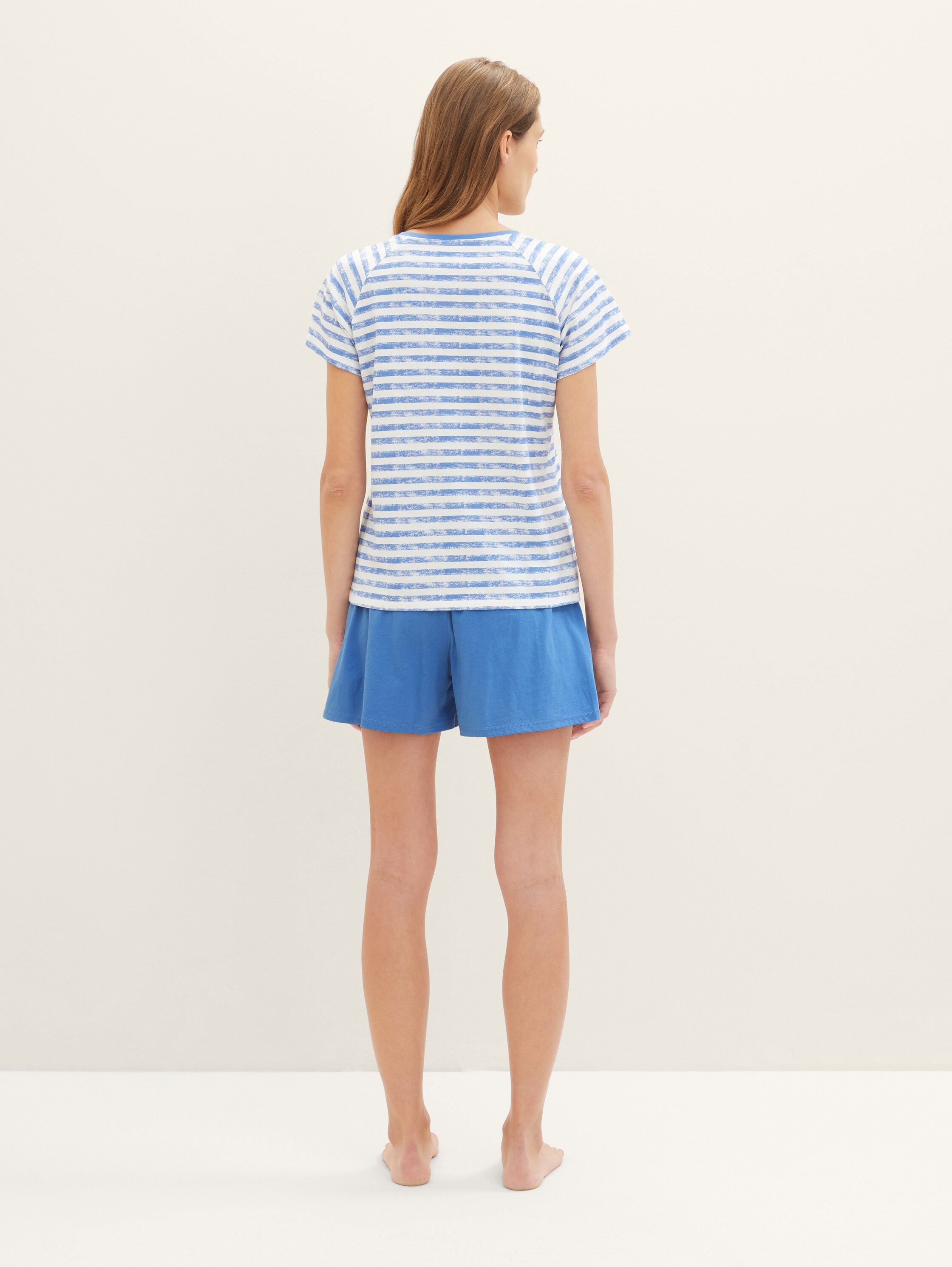 Pyjama-Set mit Streifenmuster - blue_stripe - 