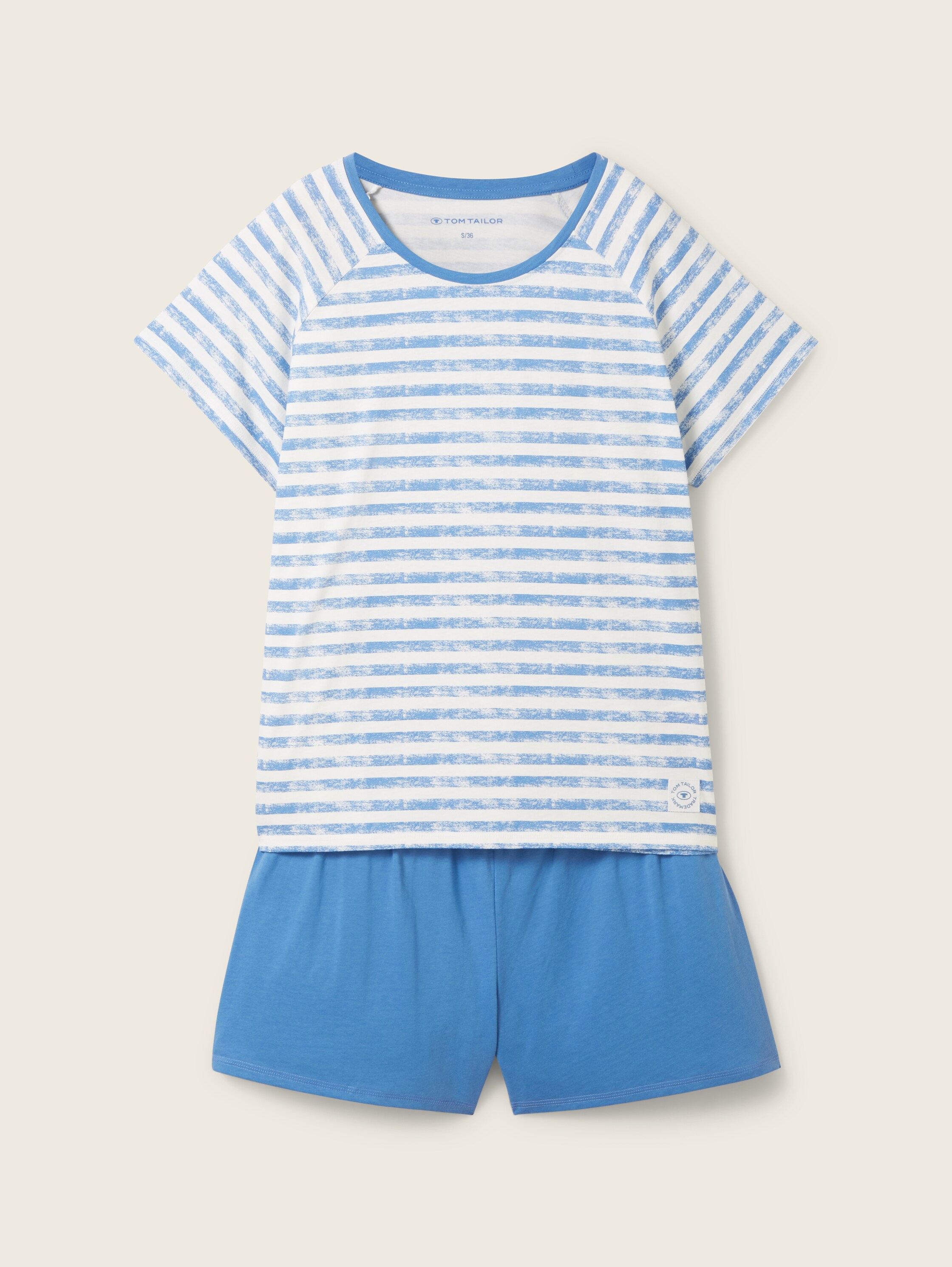 Pyjama-Set mit Streifenmuster - blue_stripe - 