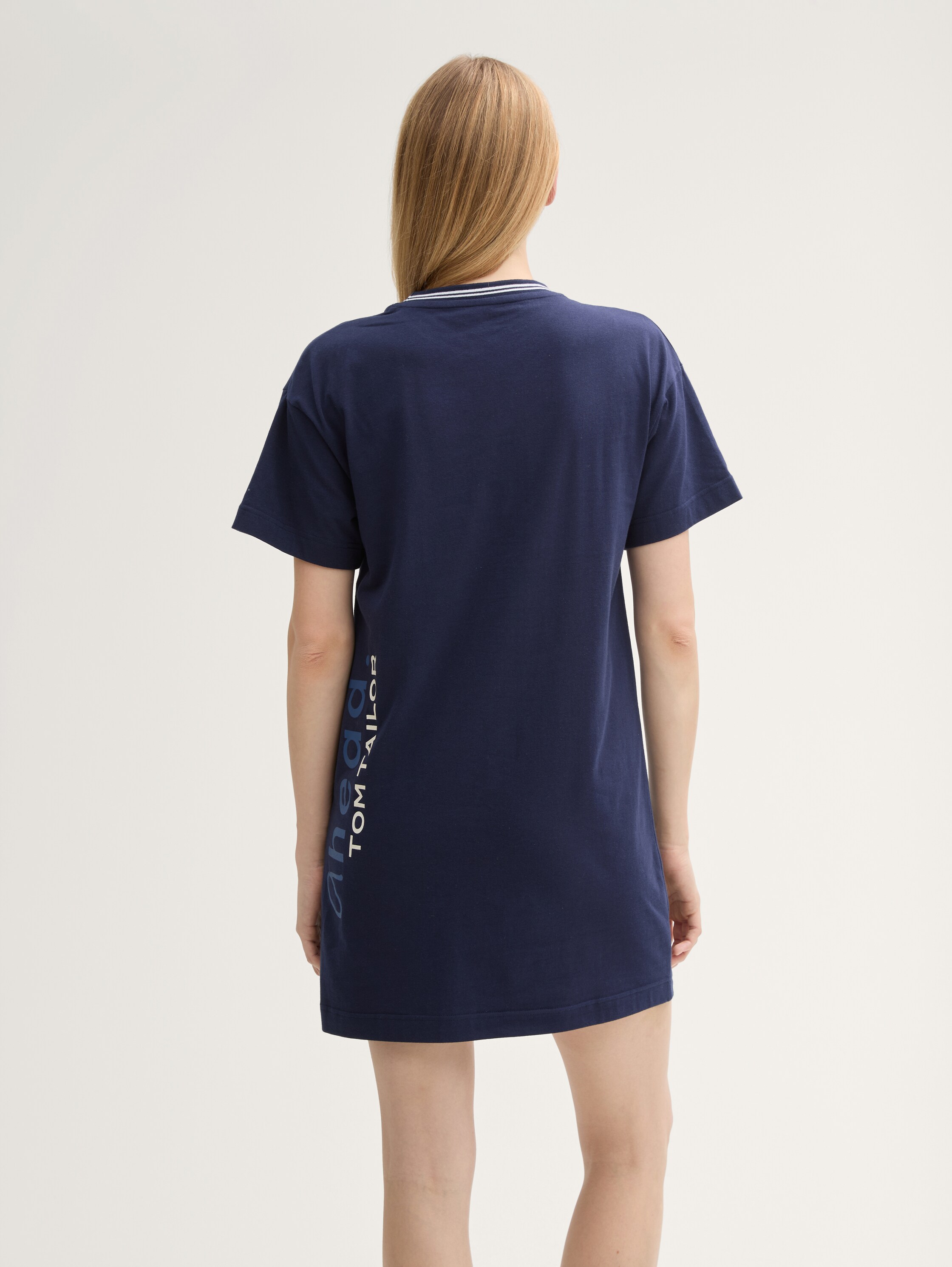 Nachthemd mit Textprint - bluedarksolid - 