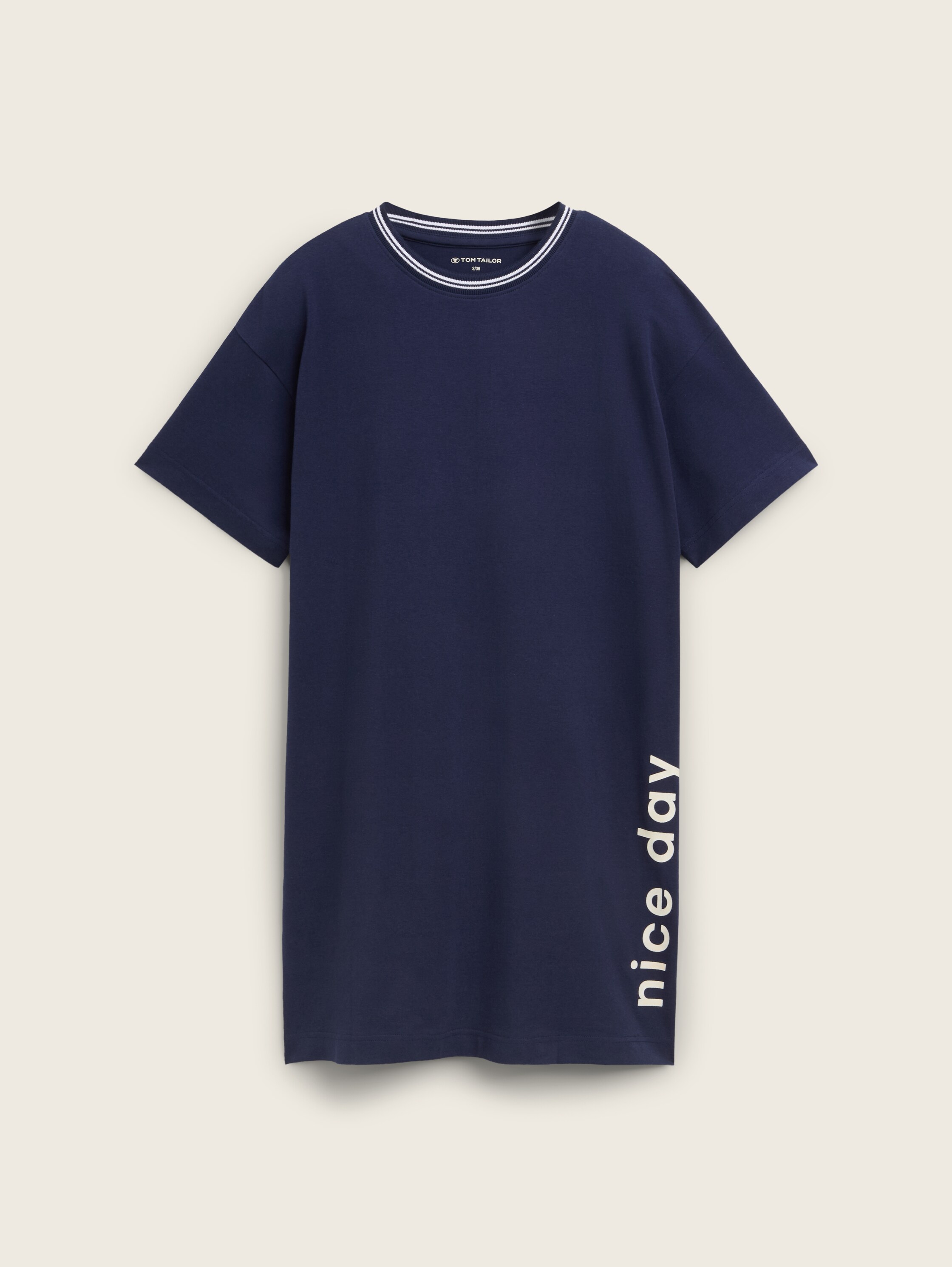 Nachthemd mit Textprint - bluedarksolid - 