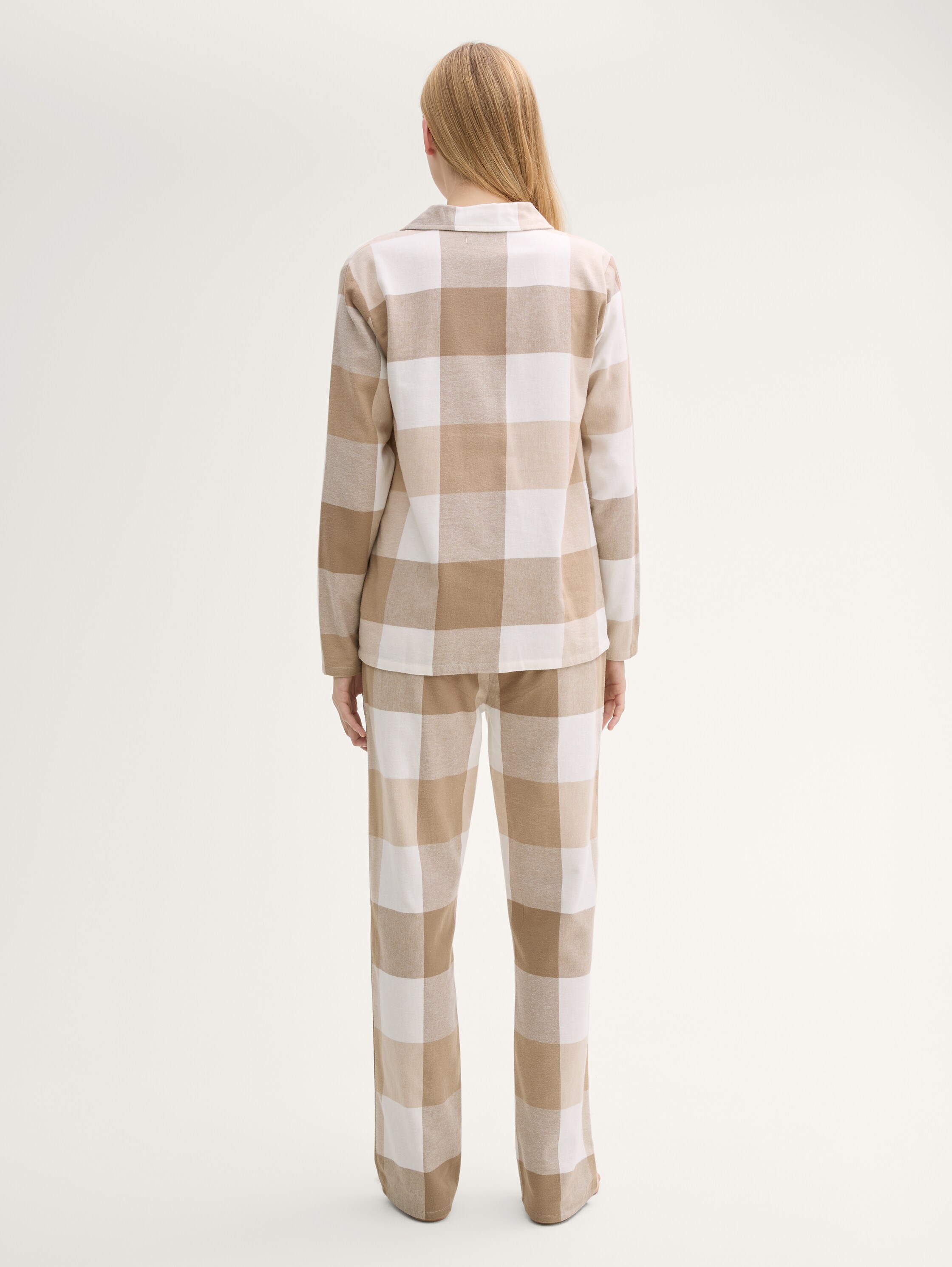 Pyjama-Set mit Karomuster - brownmidelcheck - 